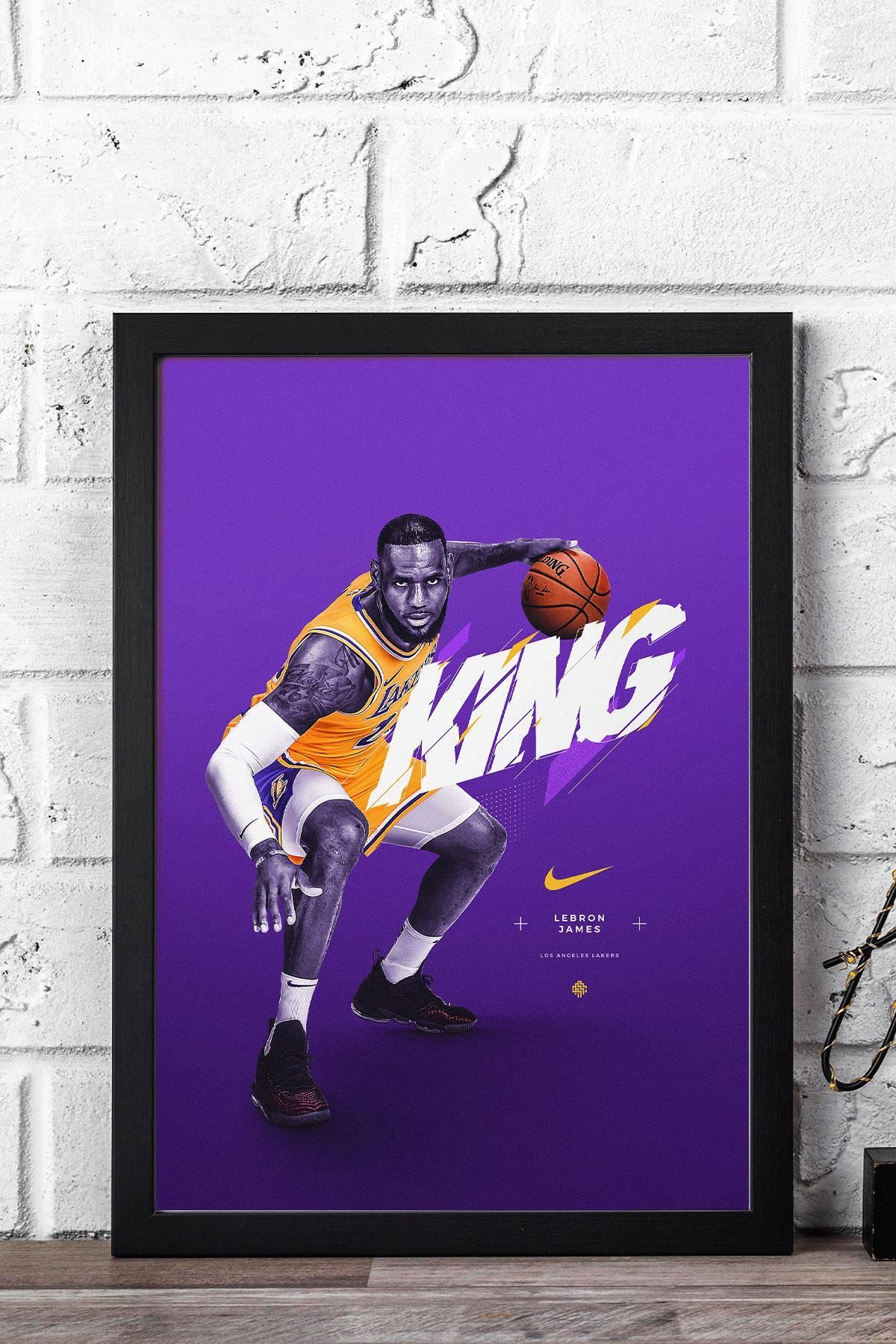 Saturn LeBron James Çerçeveli Tablo - Basketbol NBA Posteri Tablo