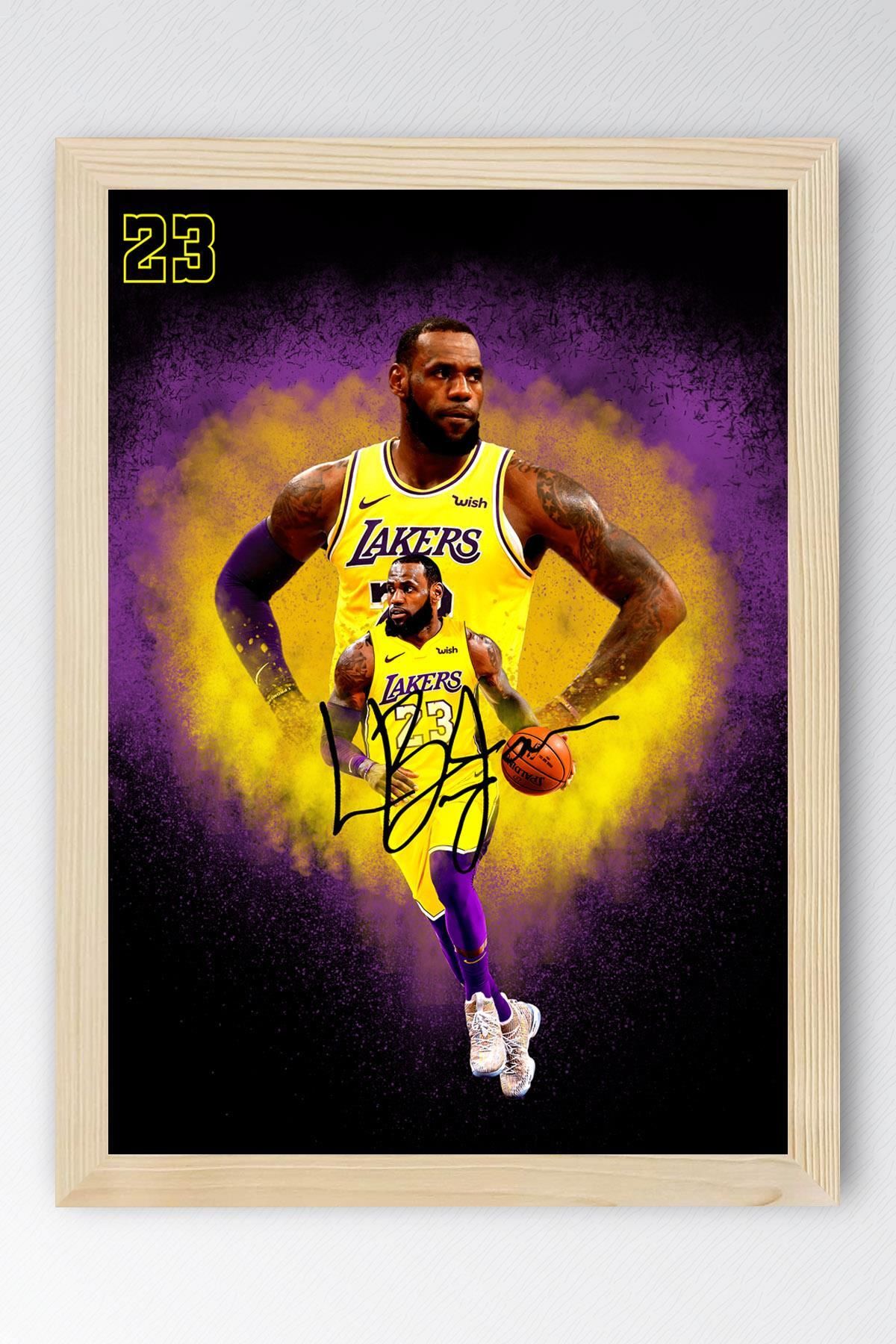Saturn LeBron James Çerçeveli Tablo - Basketbol NBA Posteri Tablo