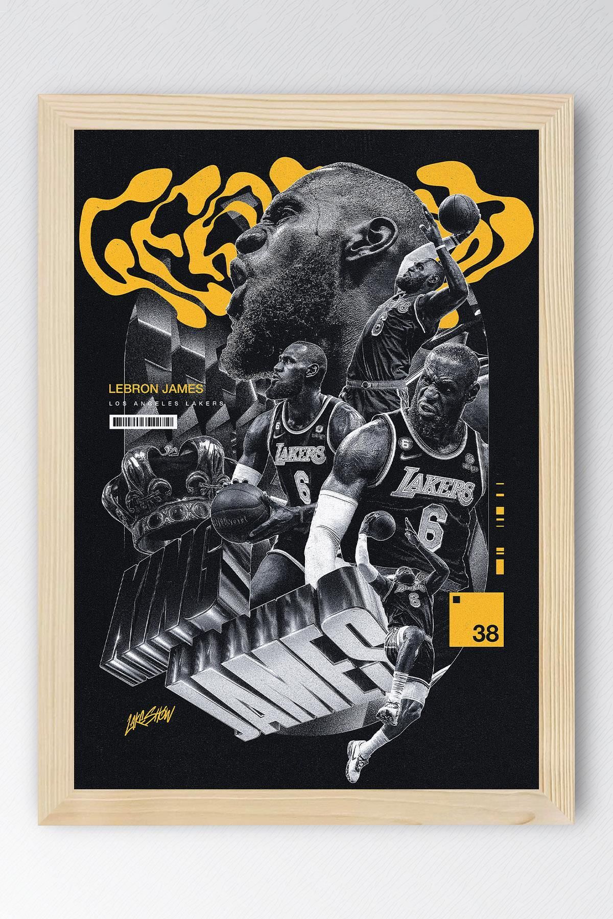 Saturn LeBron James Çerçeveli Tablo - Basketbol NBA Posteri Tablo