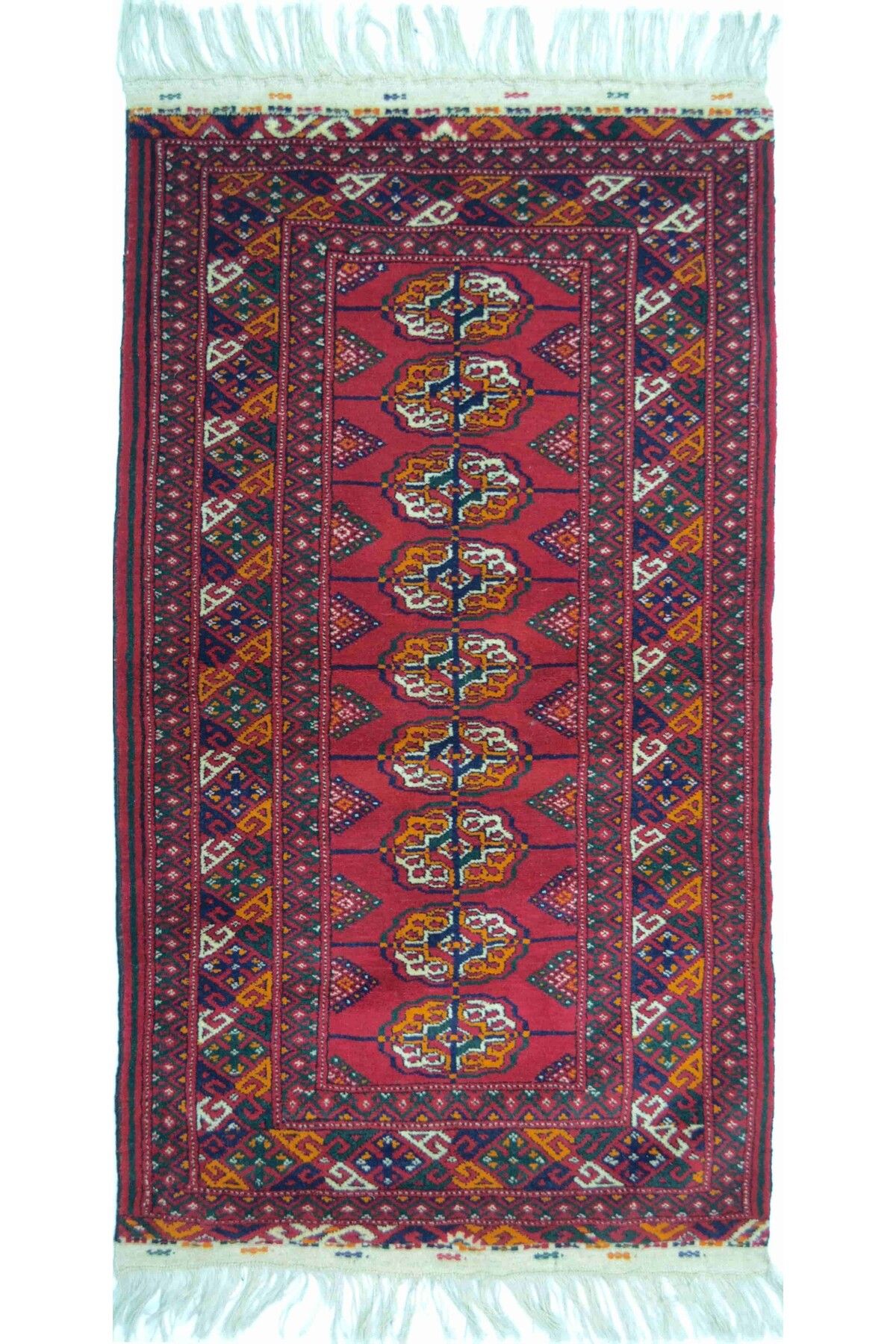 Handmade Geleneksel El Dokuma Türkmen Buhara Halısı 68x120 cm (0,8 m²)