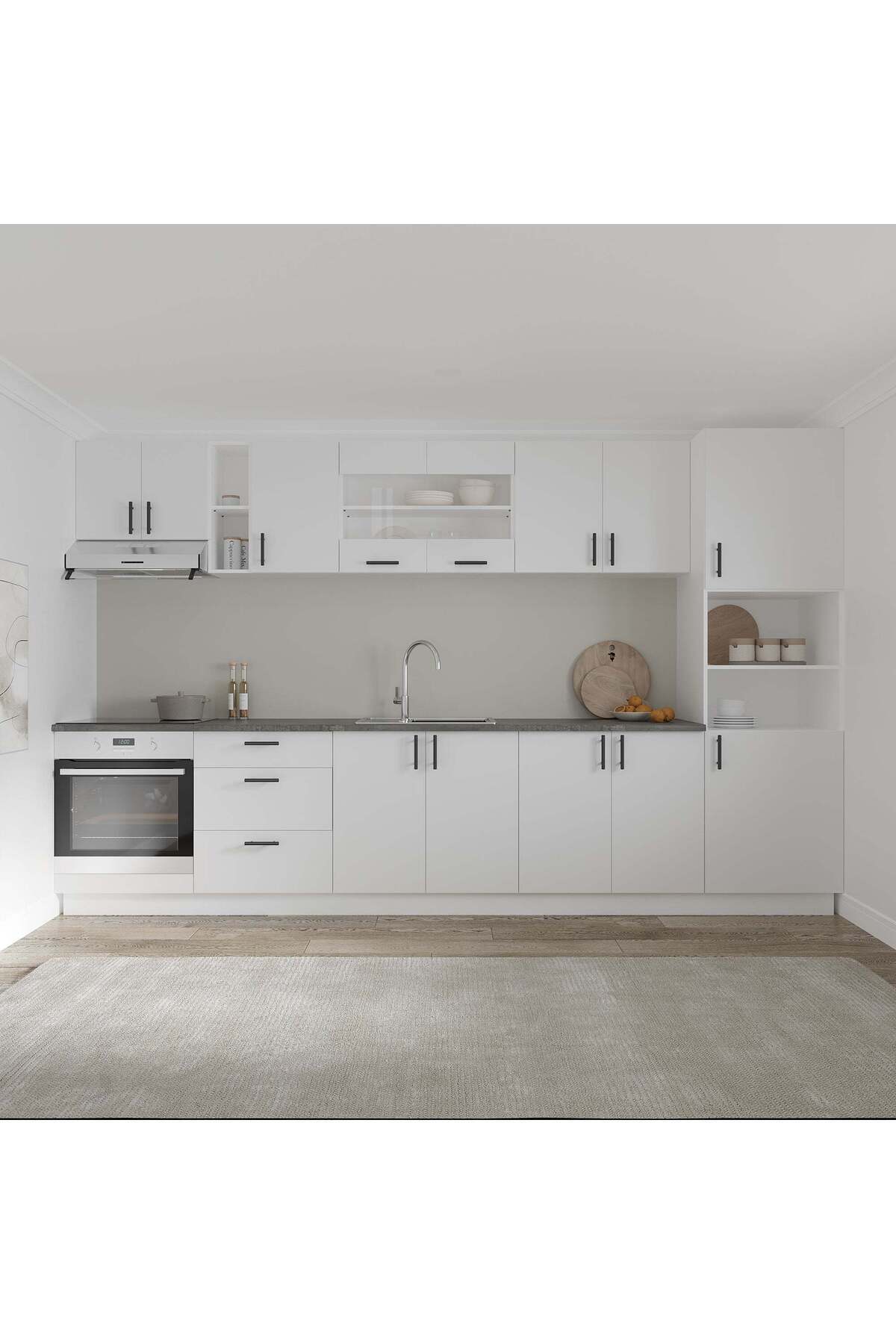 haaus.ro-Corp Superior Hota haaus Karo, Alb, 60 x 30 x 45 cm 6