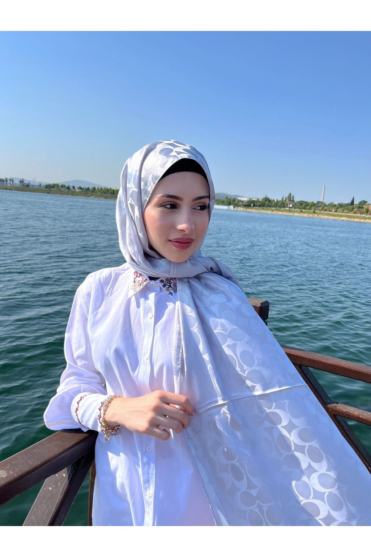 YALENA SCARF İpeksi Jakar Şal-CC Desen