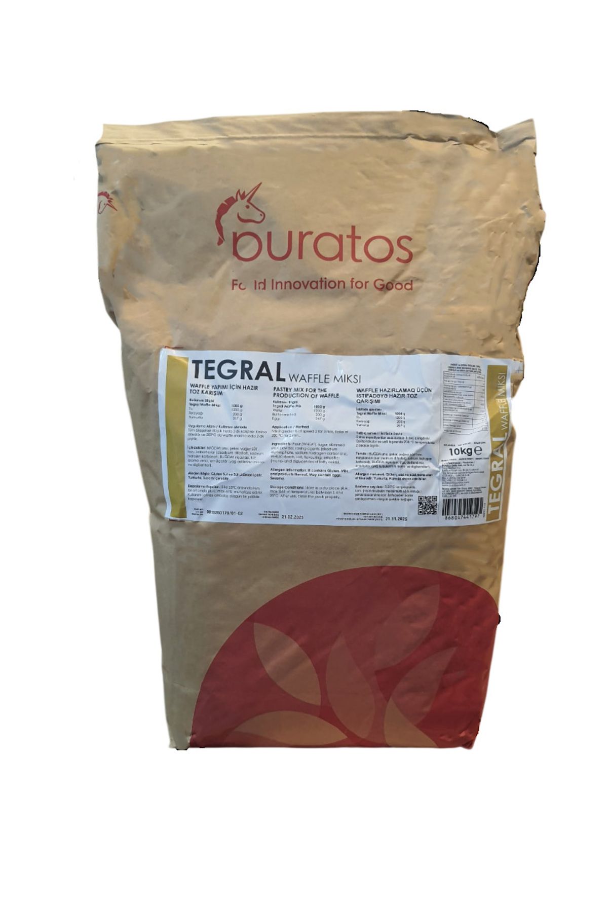 PURATOS Tegral Waffle Miksi 10 kg