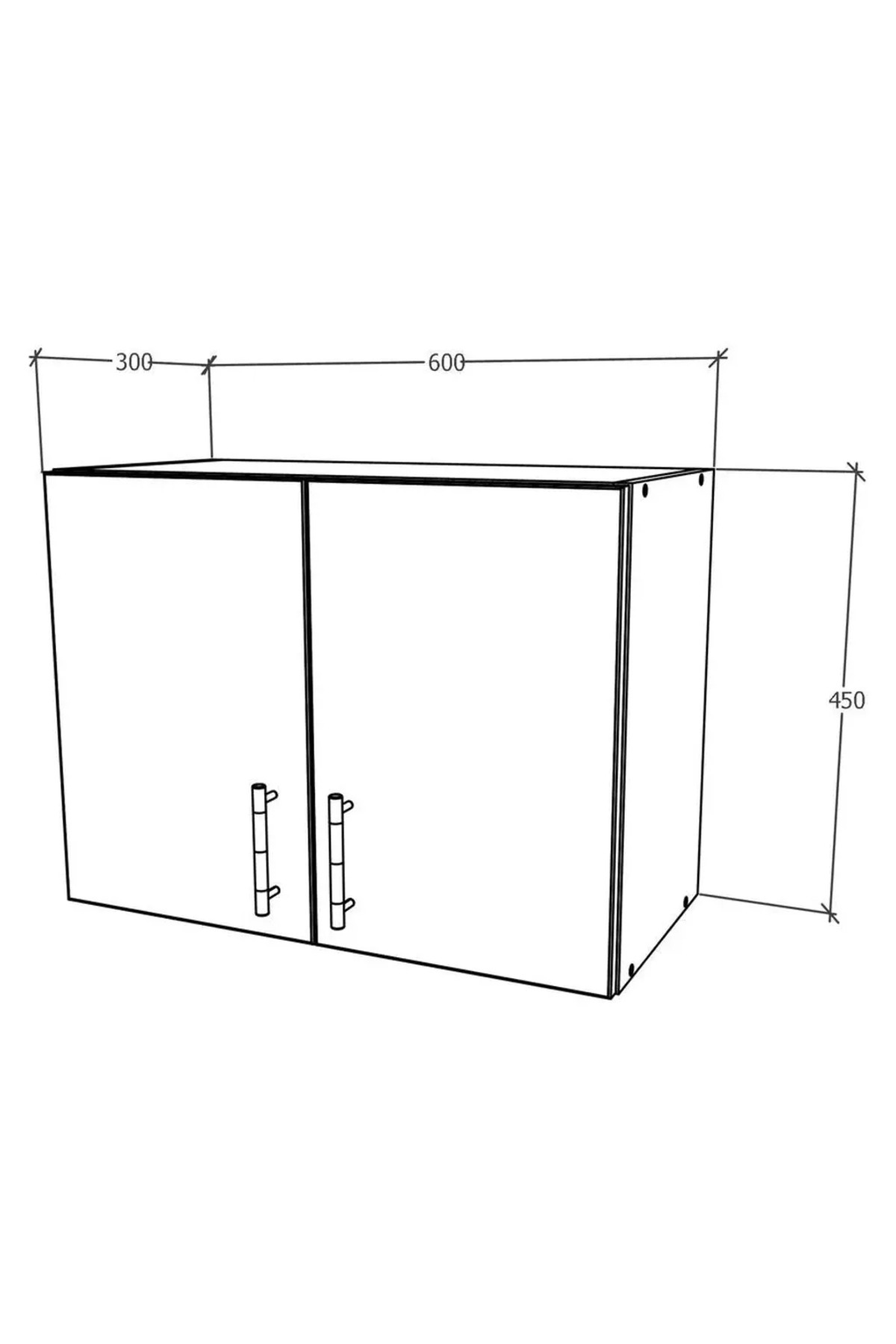 haaus.ro-Corp Superior Hota haaus Karo, Alb, 60 x 30 x 45 cm 2