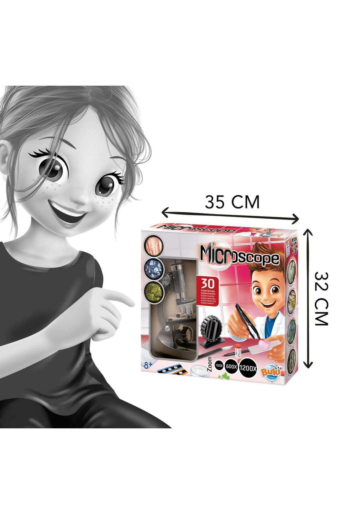 Buki France-Microscop educativ, model cu 30 experimente, lentile și accesorii 6