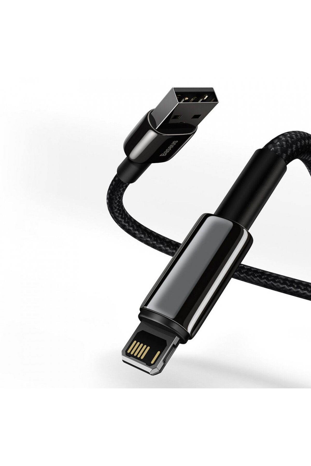 Baseus-USB to Lightning data cable, 2.4A, 1m, (CALWJ-01) - Black 2