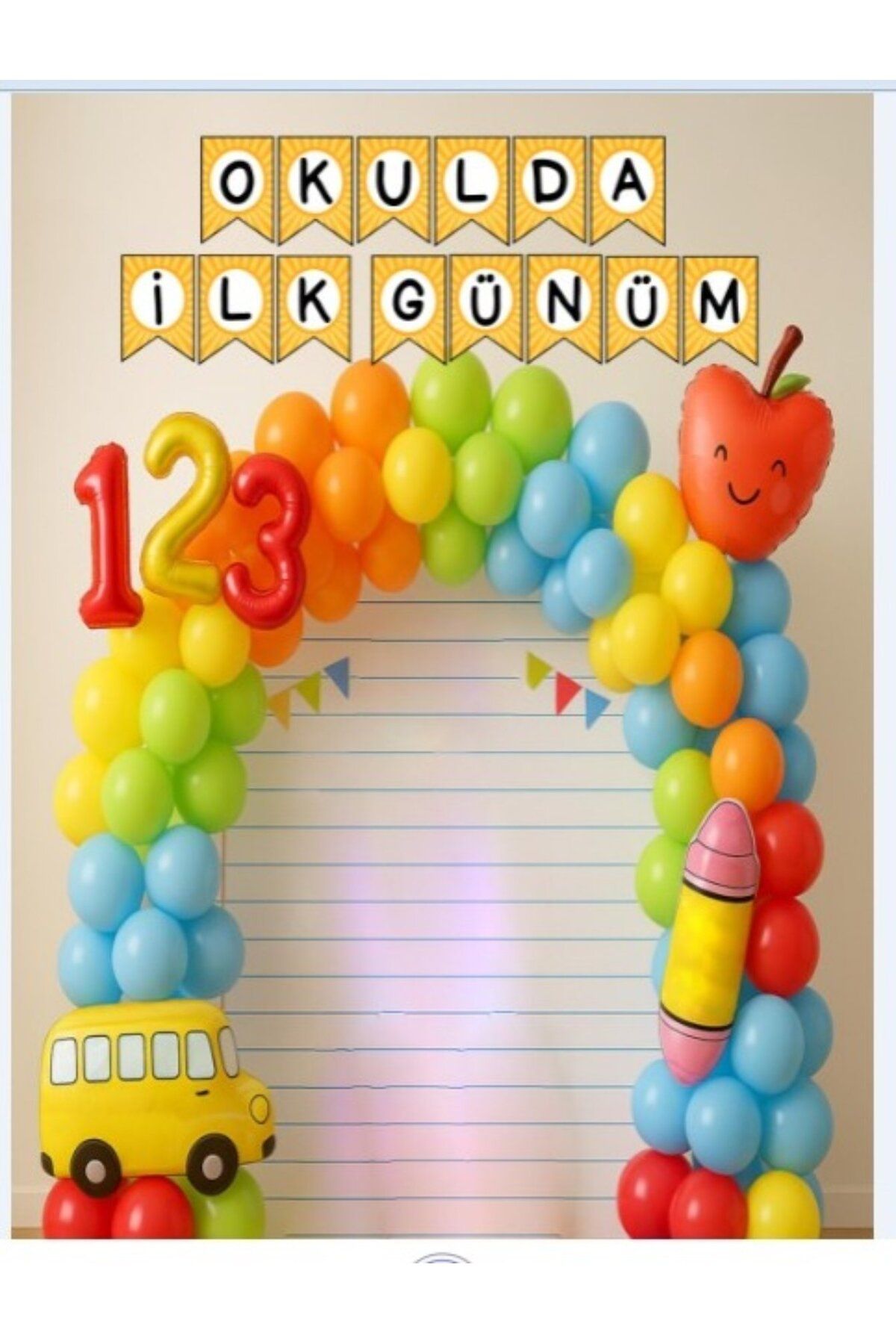 PROMISEBACKDROP2 OKULUMDA İLK GÜNÜM 150x200 KUMAŞ /PANO OKUL ETKİNLİK