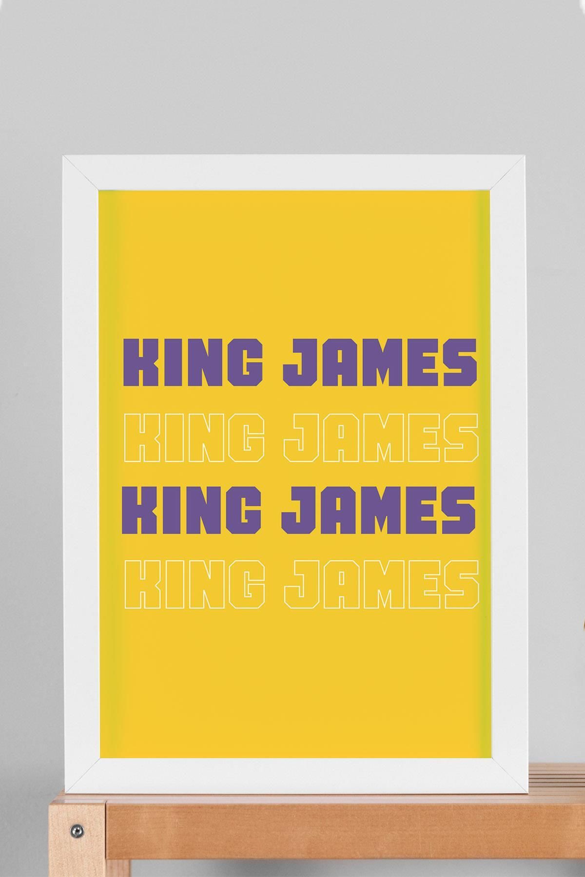 Saturn LeBron James Çerçeveli Tablo - Basketbol NBA Posteri Tablo