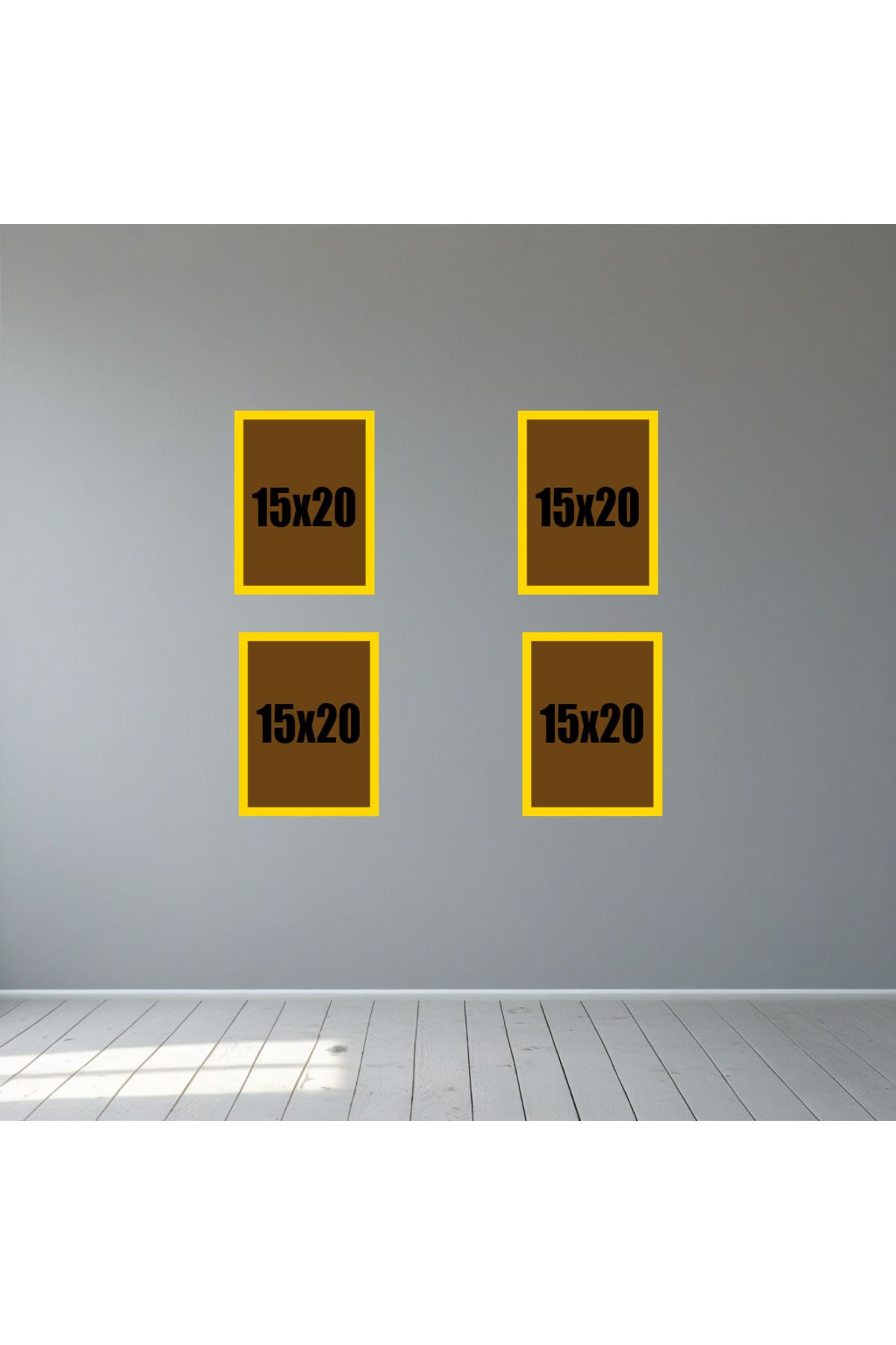 Tooall 15x20 Altın Renk Boş Çerçeve Seti – 4’lü & 6’lı Gold Duvar Dekor Çerçevesi