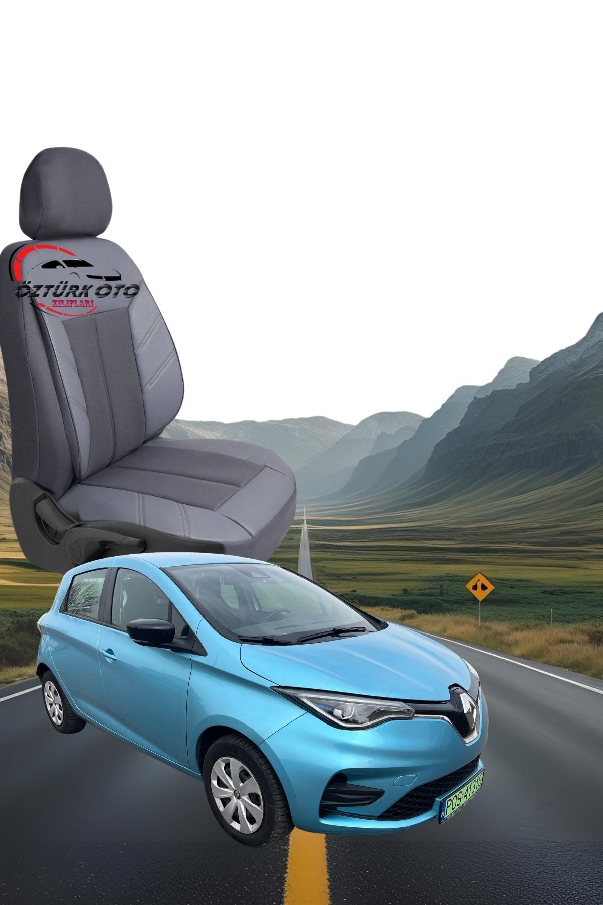 MEVLÜT ÖZTÜRK OTO KILIFLARI Akik Serisi Renault Zoe Tam Set Oto Koltuk Kılıfı