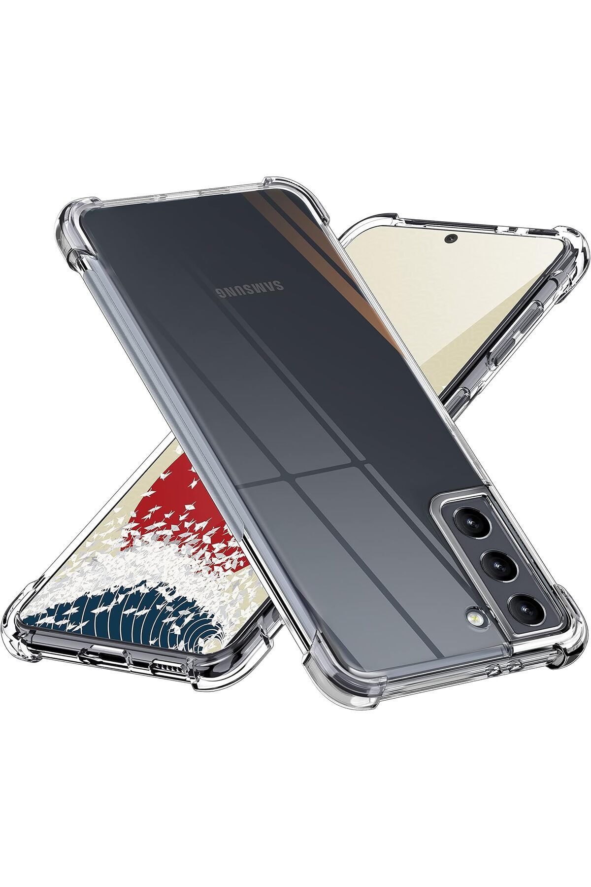 Ehr. Samsung Galaxy S21 Uyumlu Darbe Önleyici Sararmaya Dayanıklı Airbag Korumalı Ultra Slim TPU Şeffaf S