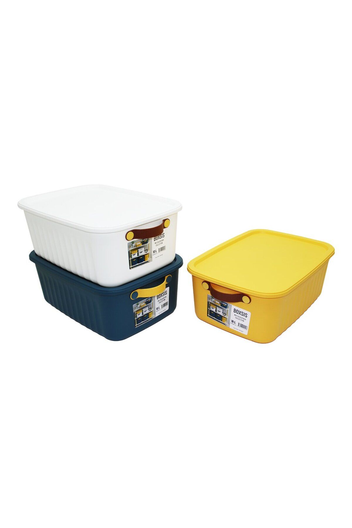 Mena Rise BlackShop 10LT 35X25X15CM RENKLİ ORGANİZER KAPAKLI KUTU PLASTİK 1064272