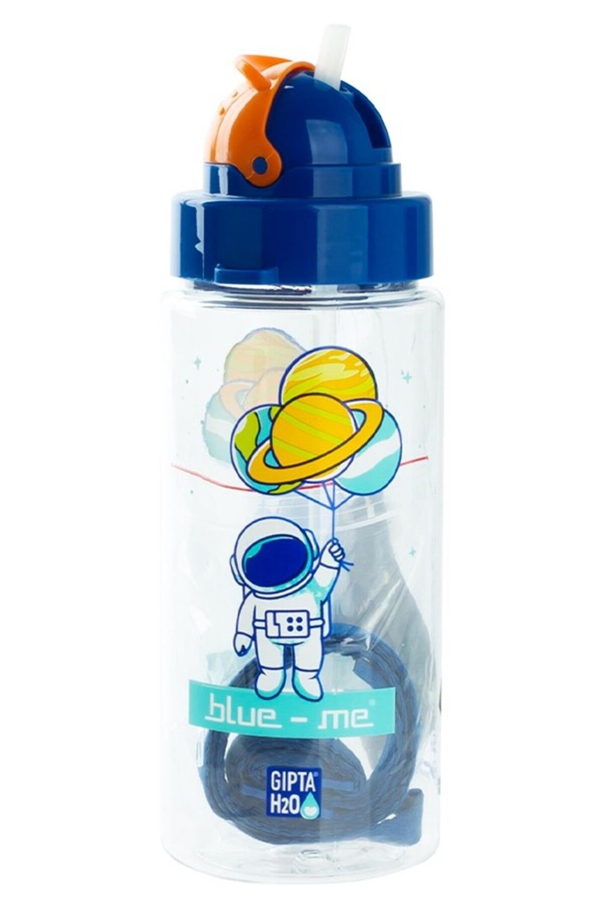 Miniso Desenli Tritan Pipetli Matara 500 Ml