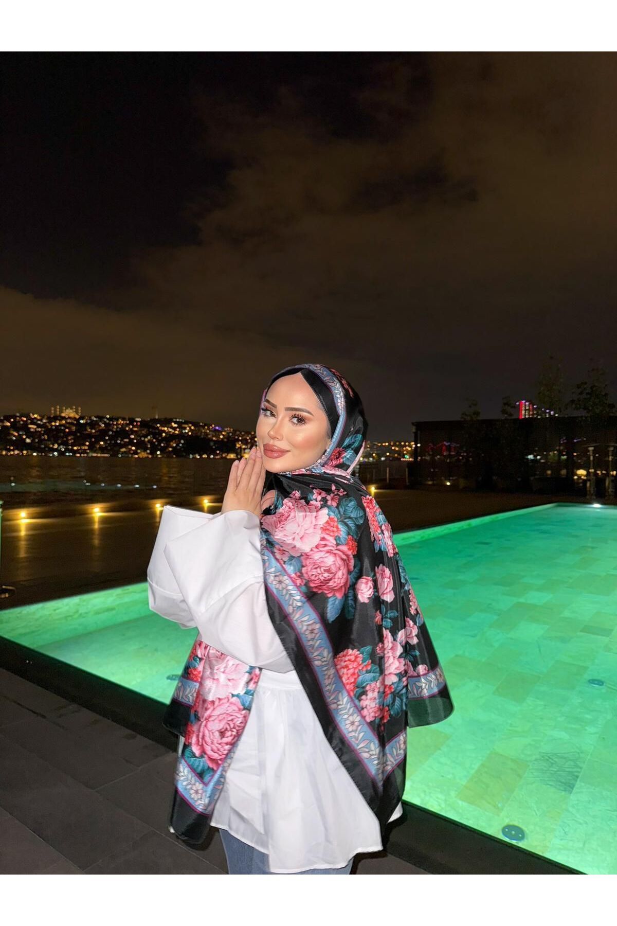 CUOCA LOUNGE BLUSS BLOOM PAMUK İPEK ŞAL
