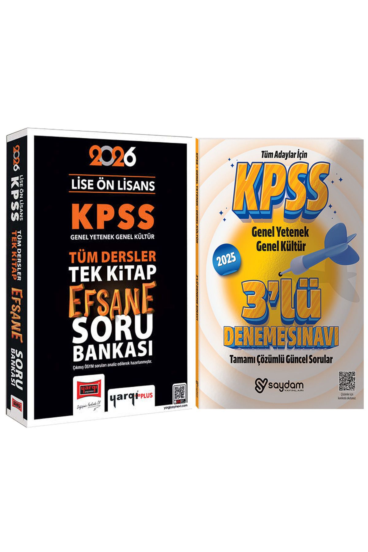 Yargı Yayınları 2026 KPSS Lise Ön Lisans GYGK Tüm Dersler Tek Kitap Efsane Soru Bankası(640 Sayfa)
