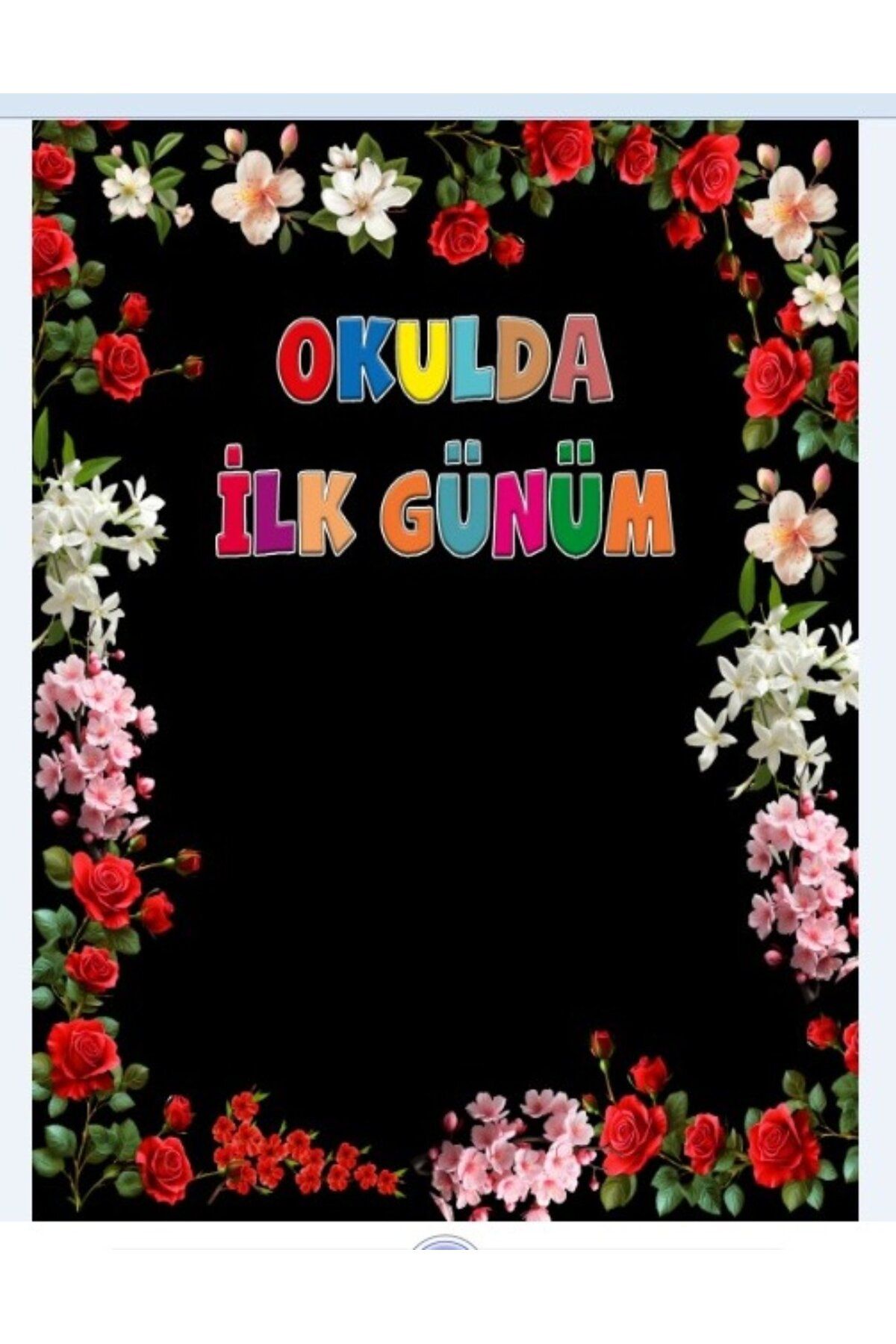 PROMISEBACKDROP2 OKULUMDA İLK GÜNÜM 150x200 KUMAŞ /PANO OKUL ETKİNLİK