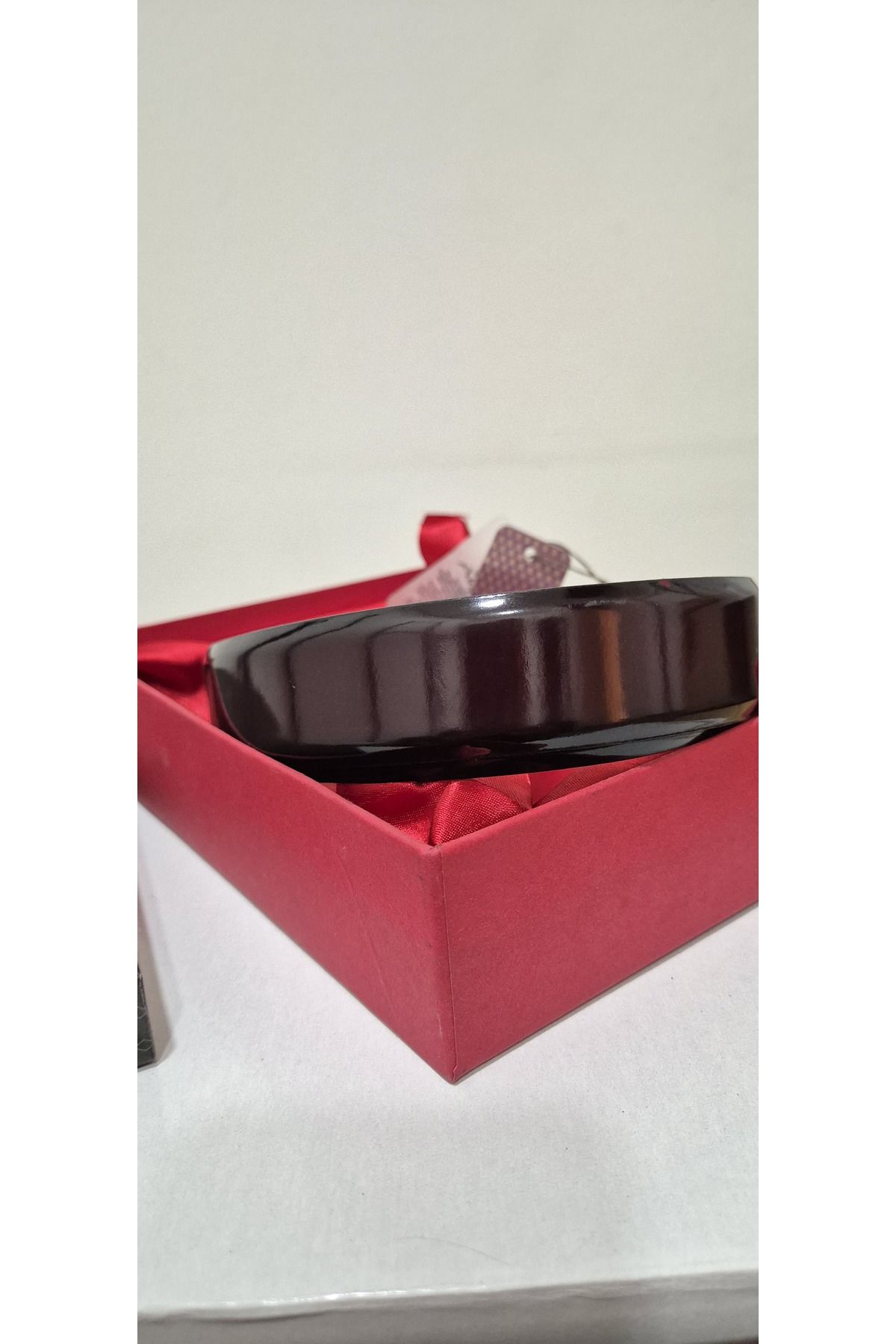Art Leather Noble Line Glossy Koyu Mürdüm Rugan Deri Erkek Kemeri
