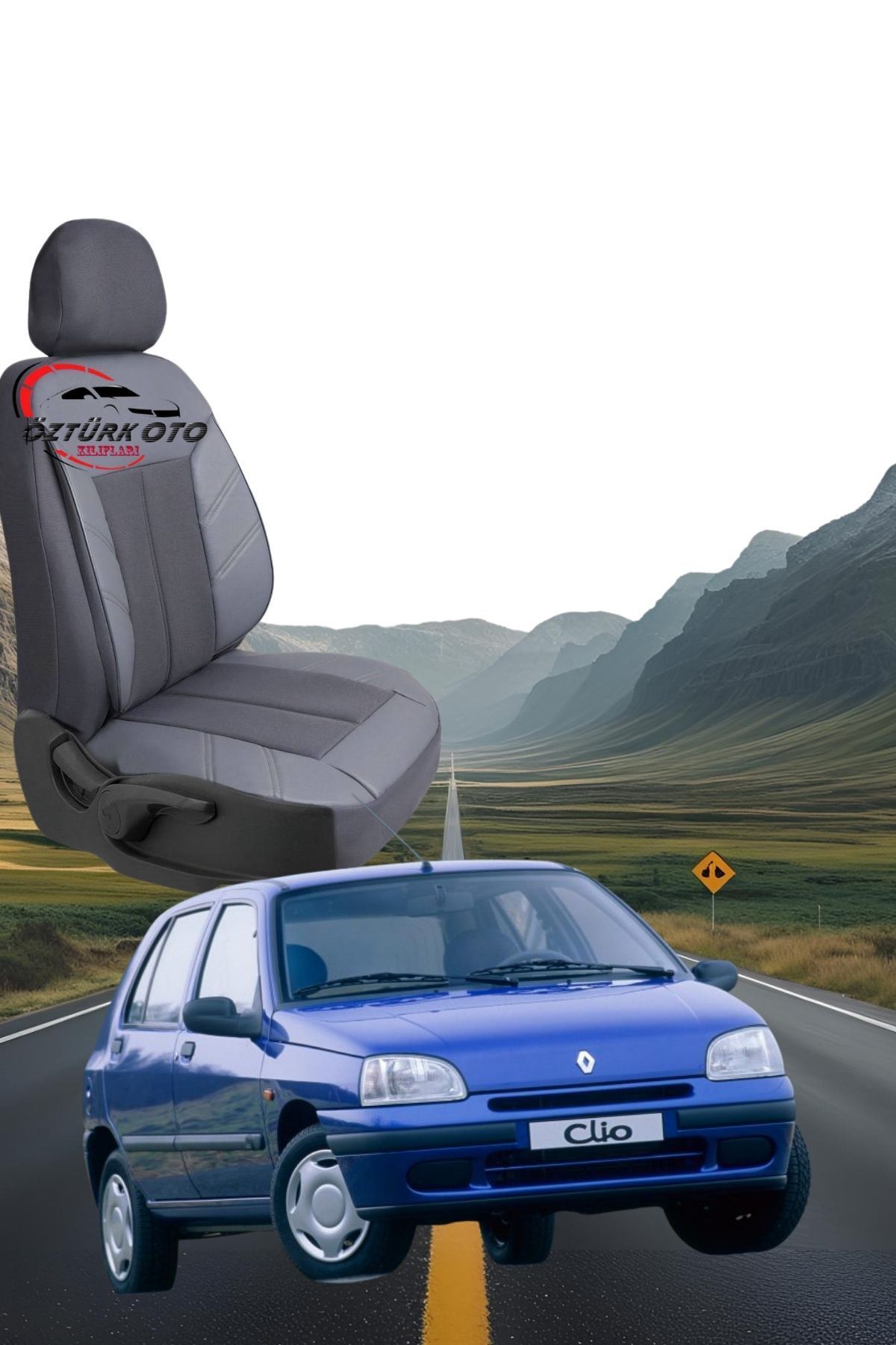 MEVLÜT ÖZTÜRK OTO KILIFLARI Akik Serisi Renault Clio 1 Tam Set Oto Koltuk Kılıfı
