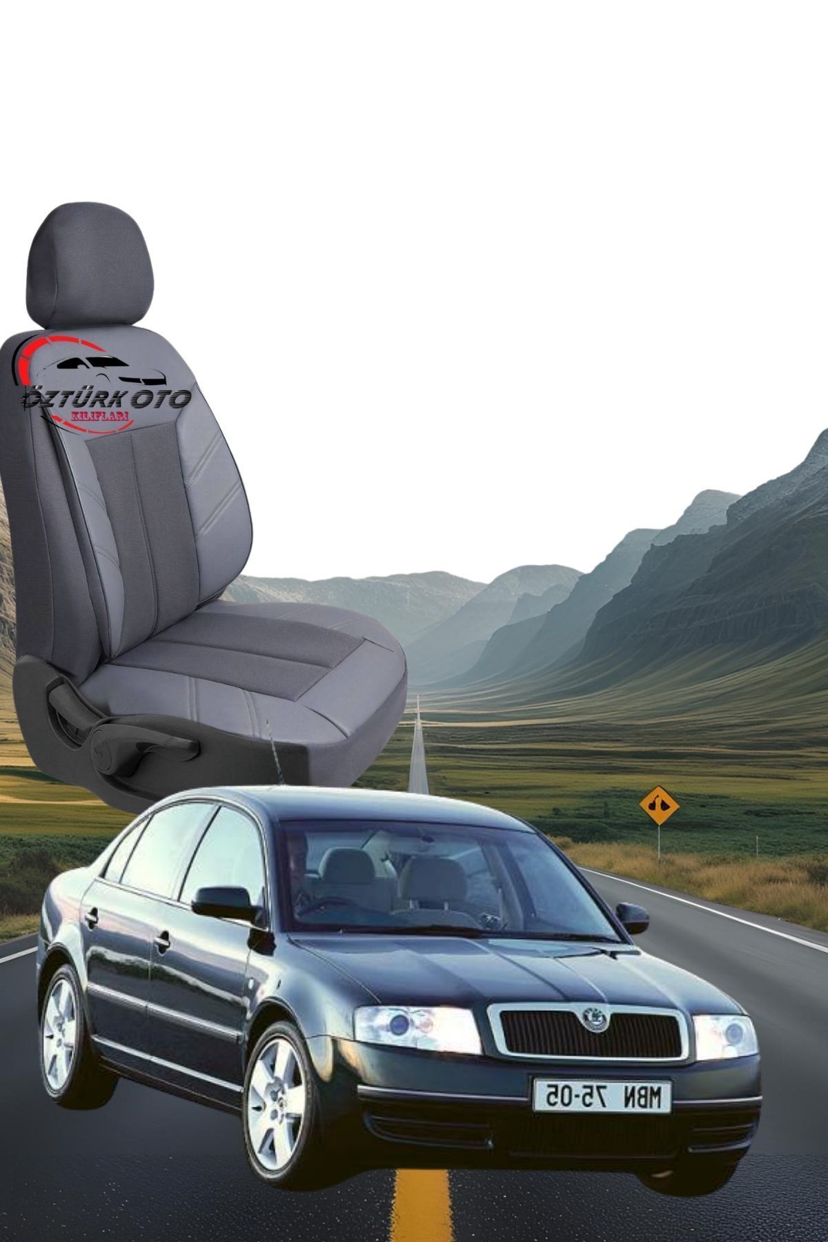 MEVLÜT ÖZTÜRK OTO KILIFLARI Akik Serisi Skoda Superb Tam Set Oto Koltuk Kılıfı