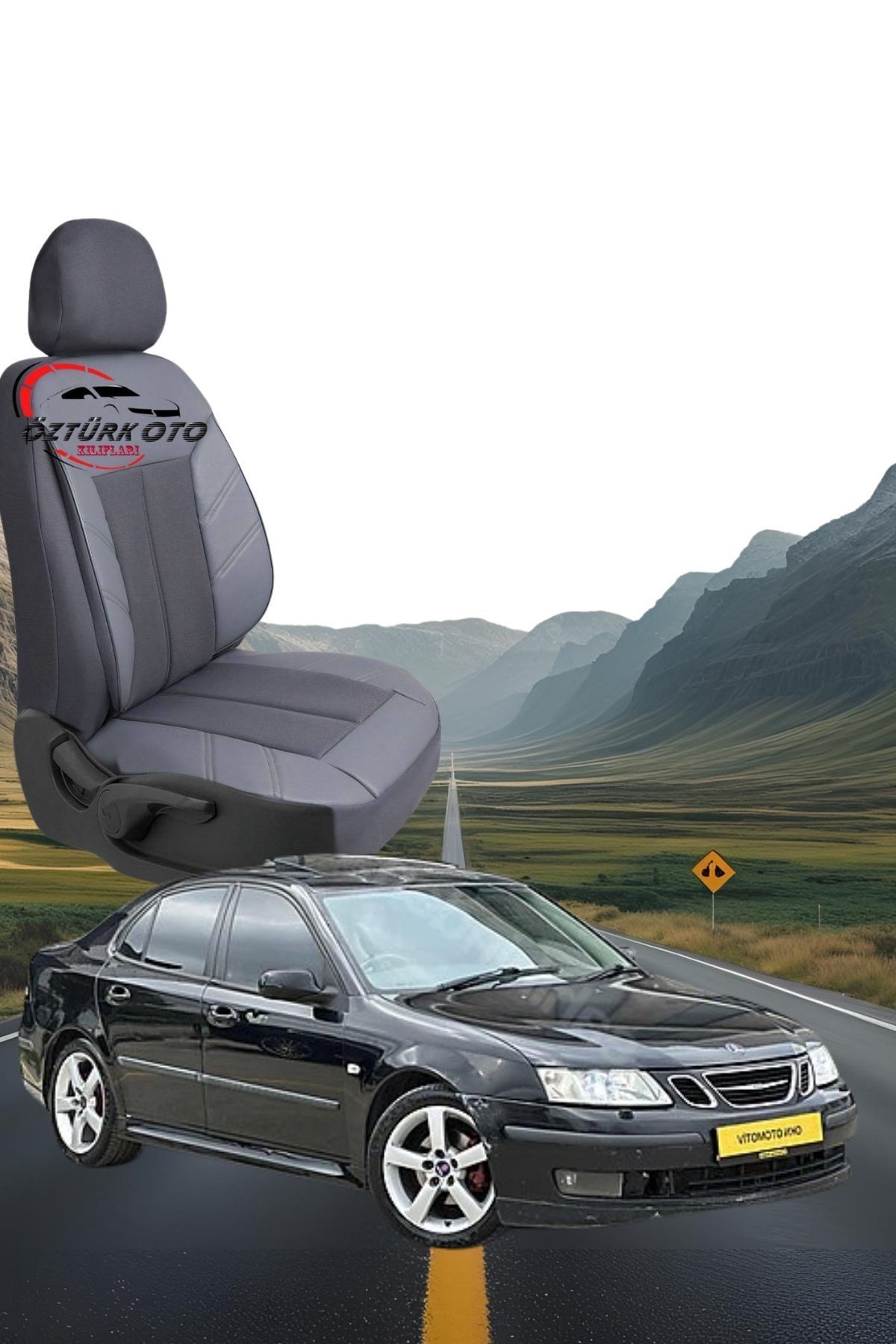 MEVLÜT ÖZTÜRK OTO KILIFLARI Akik Serisi Rover Saab 9-3 Tam Set Oto Koltuk Kılıfı