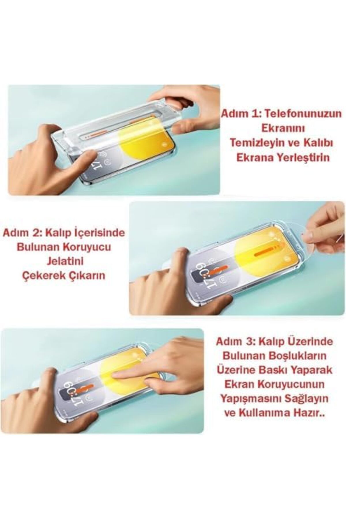 Mena Rise-Diyar-ıFırsatShop iPhone 16 Pro Max جهاز حماية الشاشة مع إعداد تلقائي لمنع الغبار 2