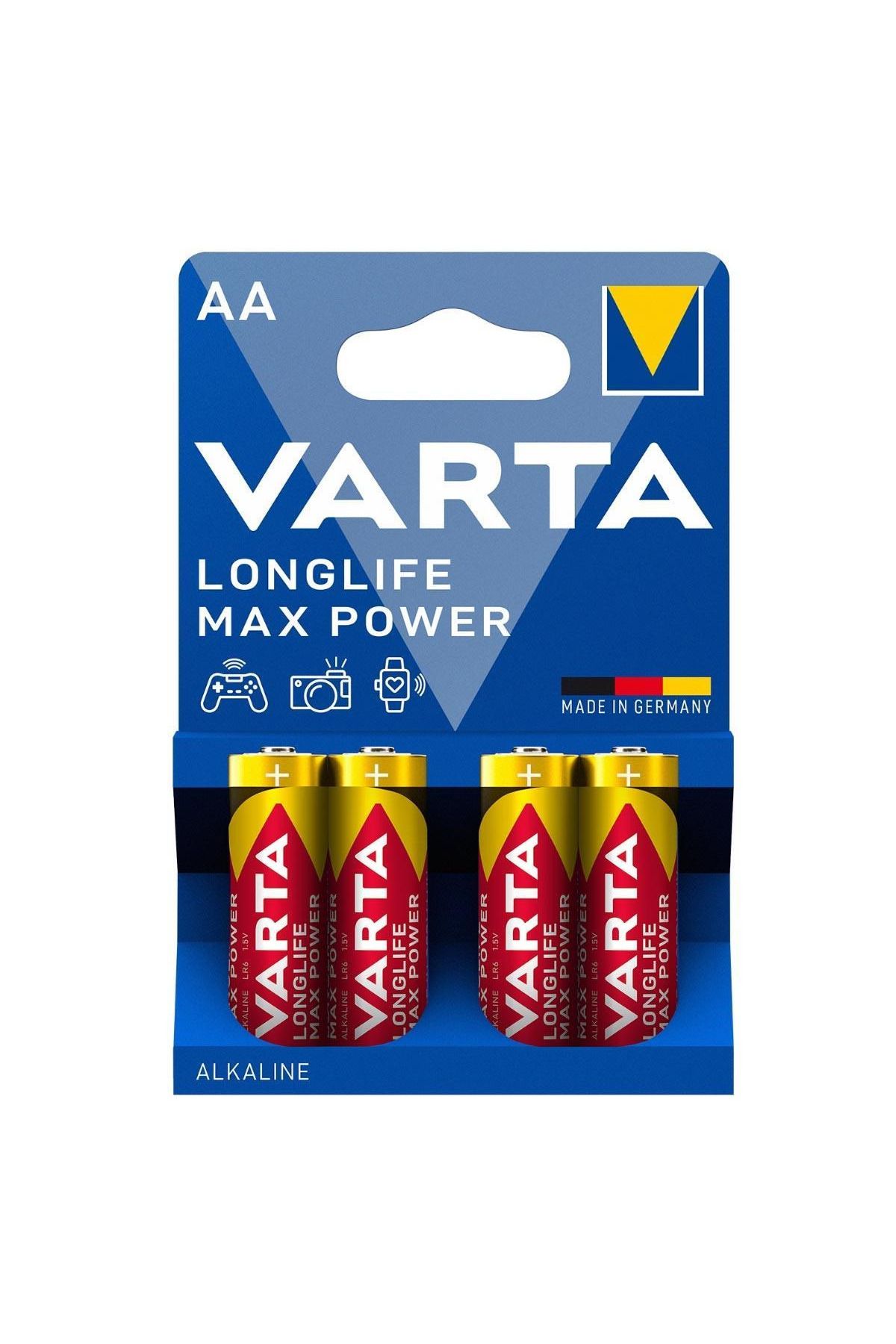 Varta Alkalin Kalem Pil AA Longlife Max Power 4'lü
