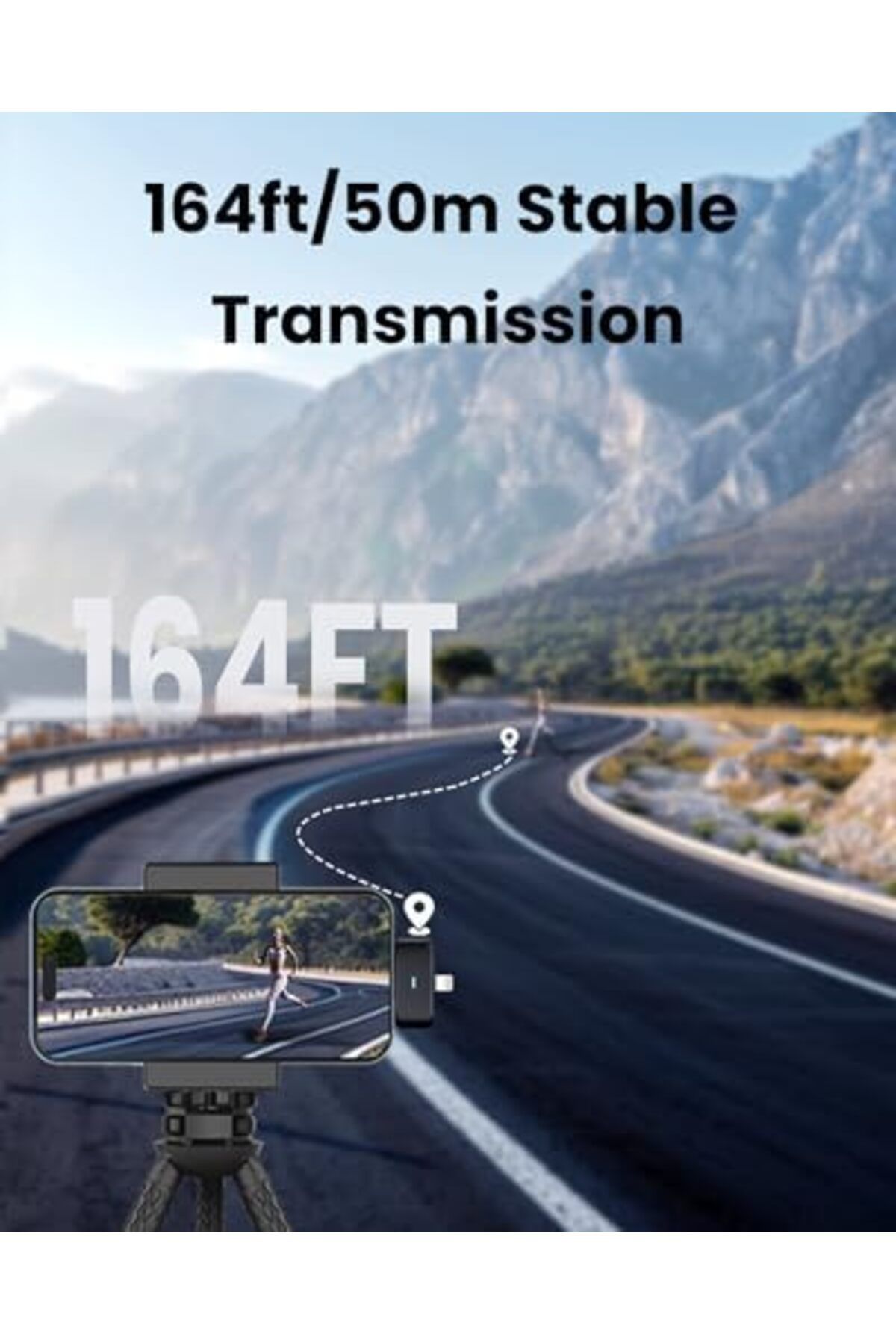 Generic-ميكروفون لافالير لاسلكي لأجهزة iPhone/Android، ميكروفون TNW A37 صغير مع خاصية إلغاء الضوضاء، 40 ساعة، 50 متر 8