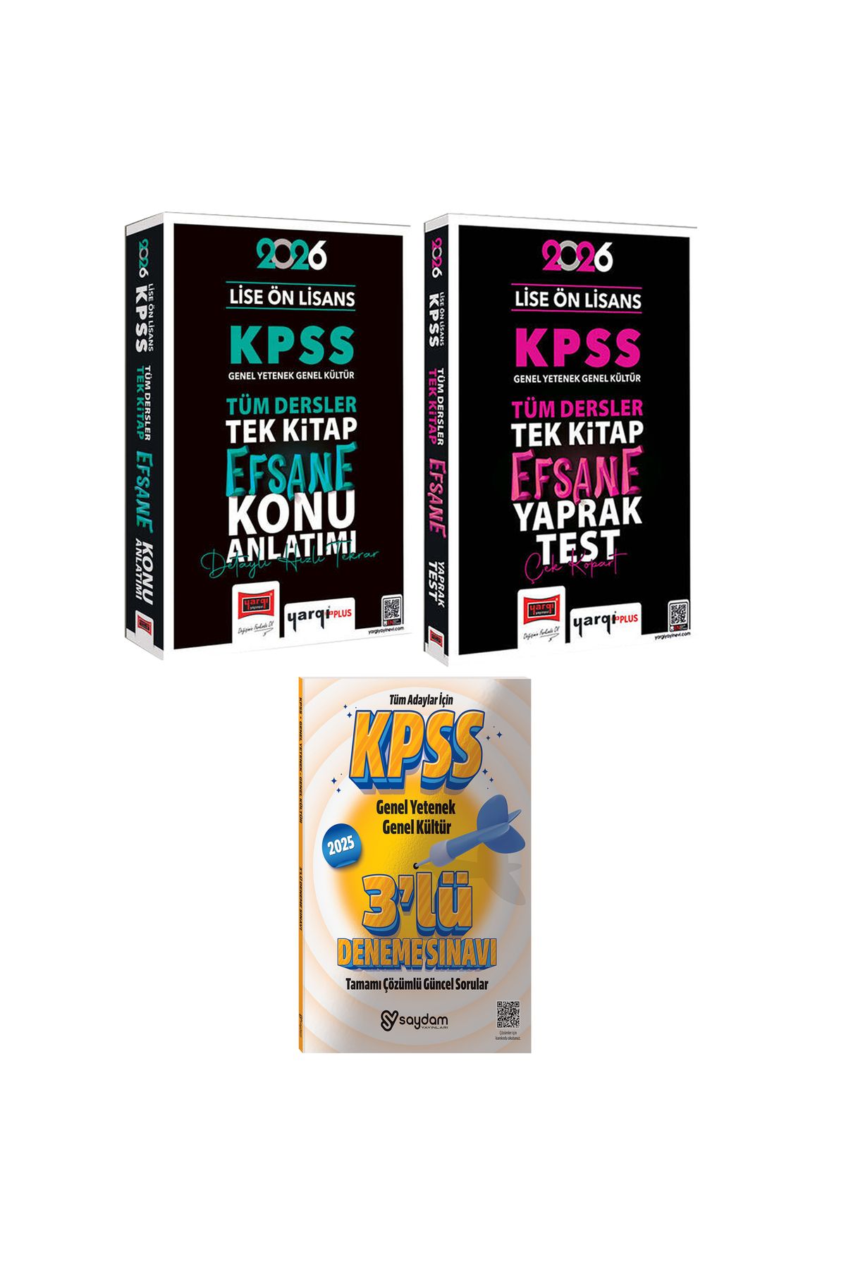 Yargı Yayınları 2026 KPSS Lise Ön Lisans GYGK Tek Kitap Efsane Konu Anlatımı-Tek Kitap Efsane Çek Kopart Yaprak Test