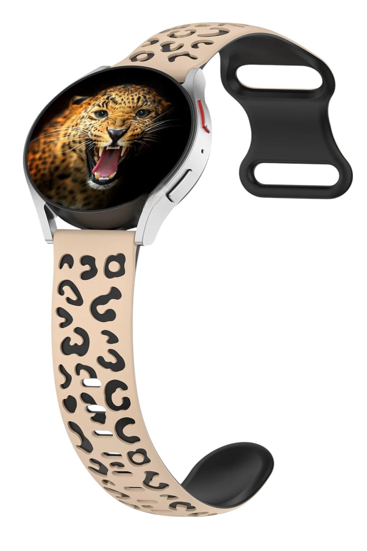 Asavia Huawei Watch 3 Gt Gt2 Gt2e Gt3 Gt4 Gt 5 Pro Se Elite 46mm Uyumlu 22mm Leopar Desenli Silikon Kordon