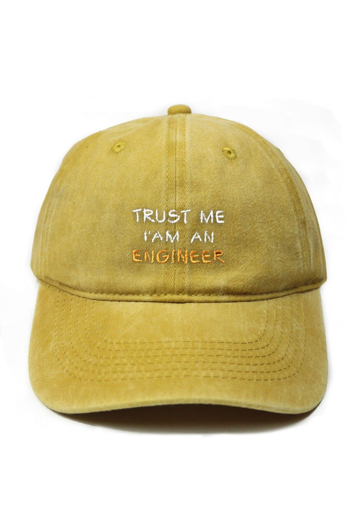 T-FUNNY Mühendis Şapka, Trust me i'm an Engineer Yıkamalı Şapka