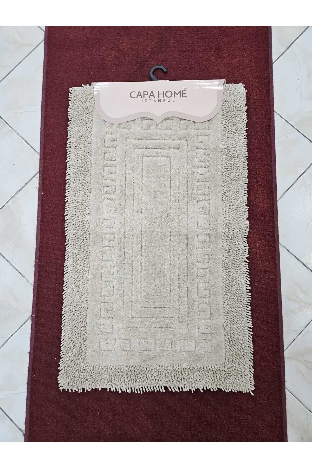 perland home Pamuk 2'Li Kaymaz Banyo Paspası