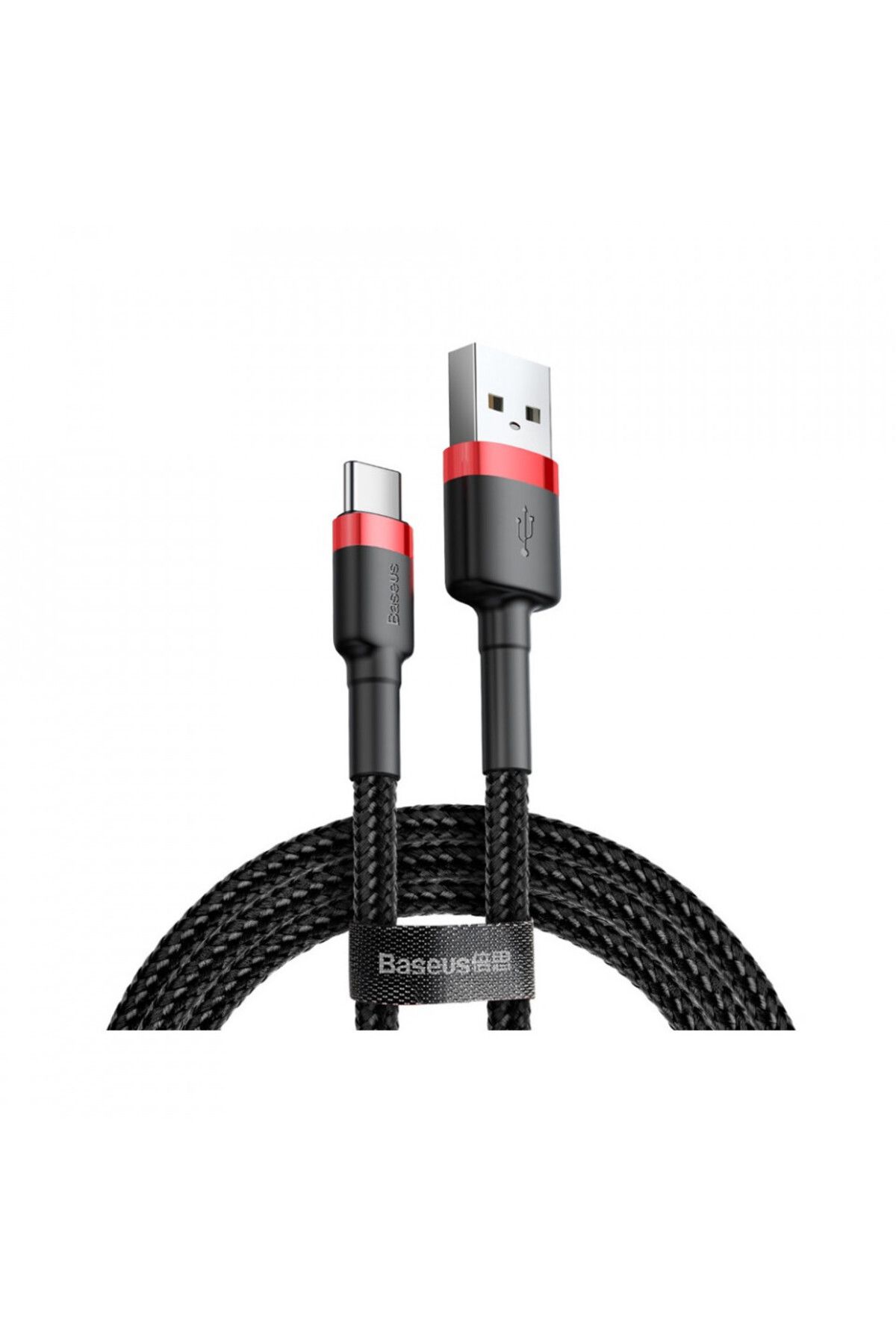 Baseus-Usb Type-c Data Cable, 2a, 3m - Cafule (CATKLF-U91) - Red Black 1