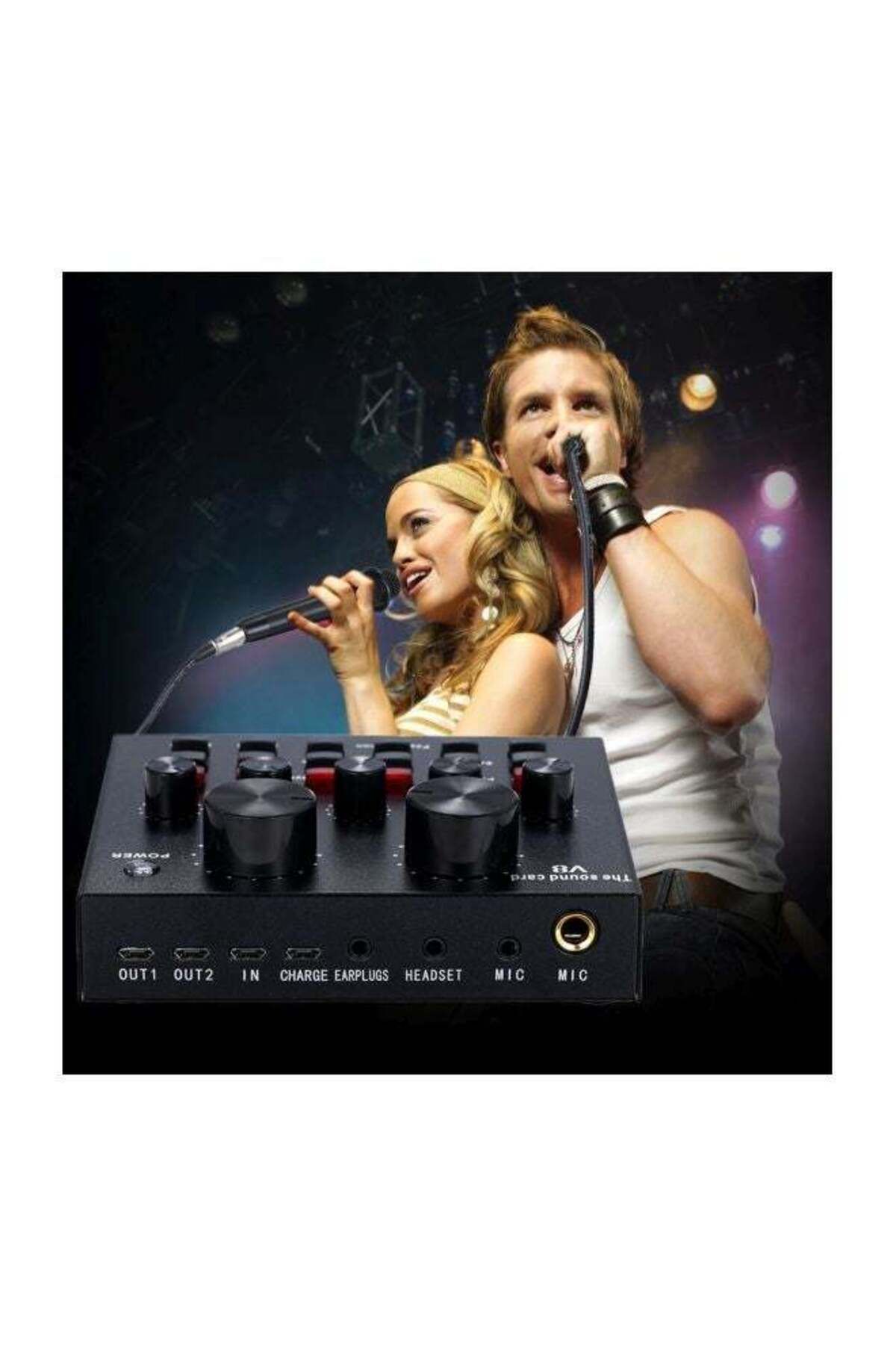 COOYA-V8 Multifunctional Live Sound Card: Bluetooth & Multi-Device Compatibility 6