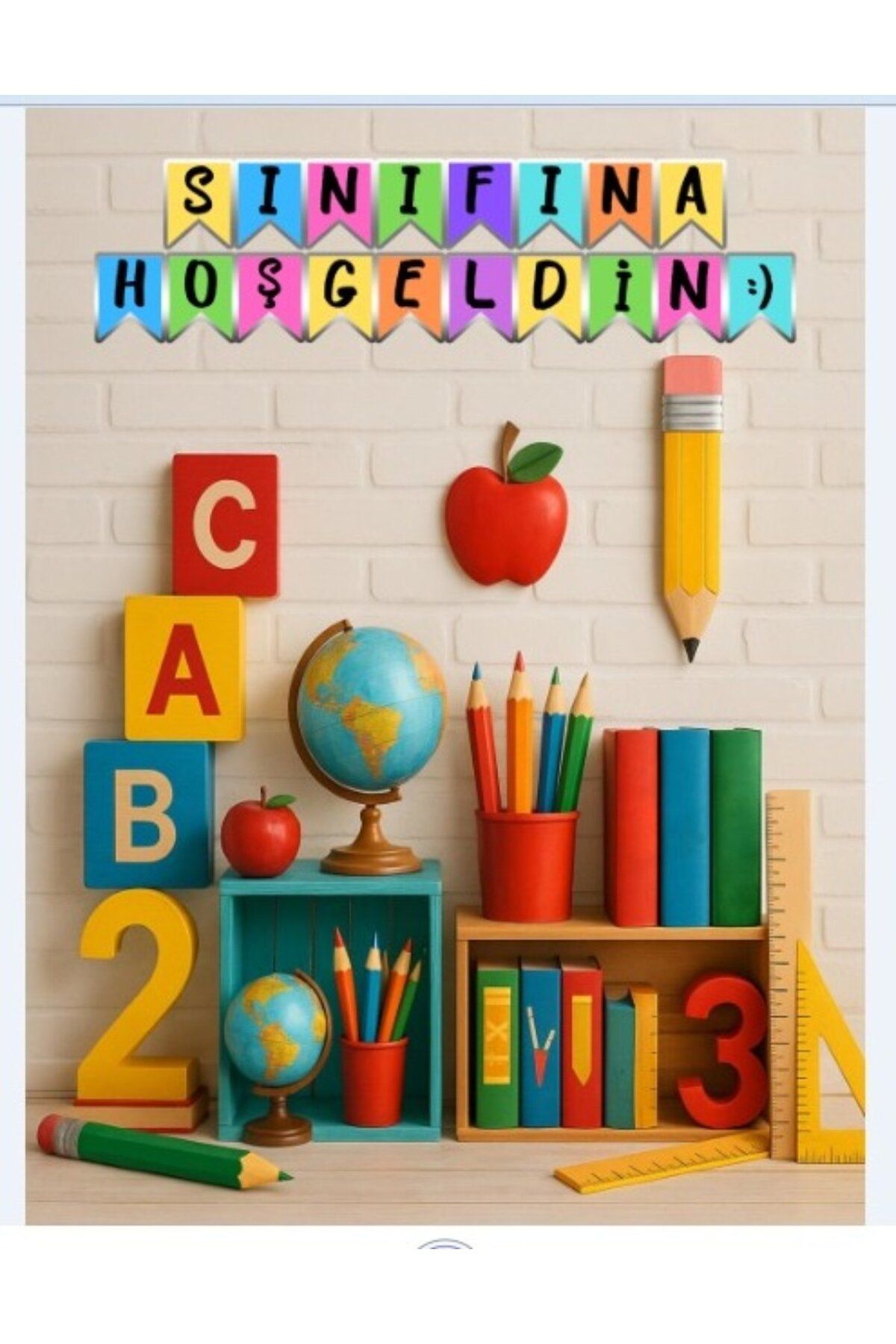 PROMISEBACKDROP2 SINIFINA HOŞGELDİN 150x200 KUMAŞ /PANO OKUL ETKİNLİK