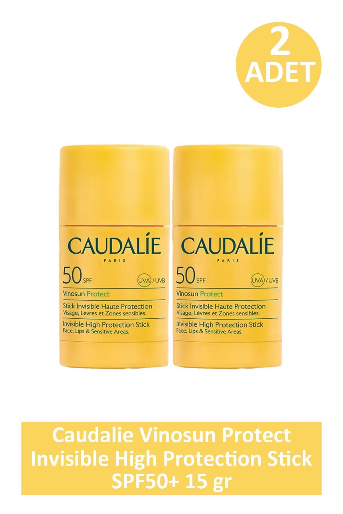 Caudalie Vinosun Protect Invisible High Protection Stick SPF50+ 15 gr 2 Adet