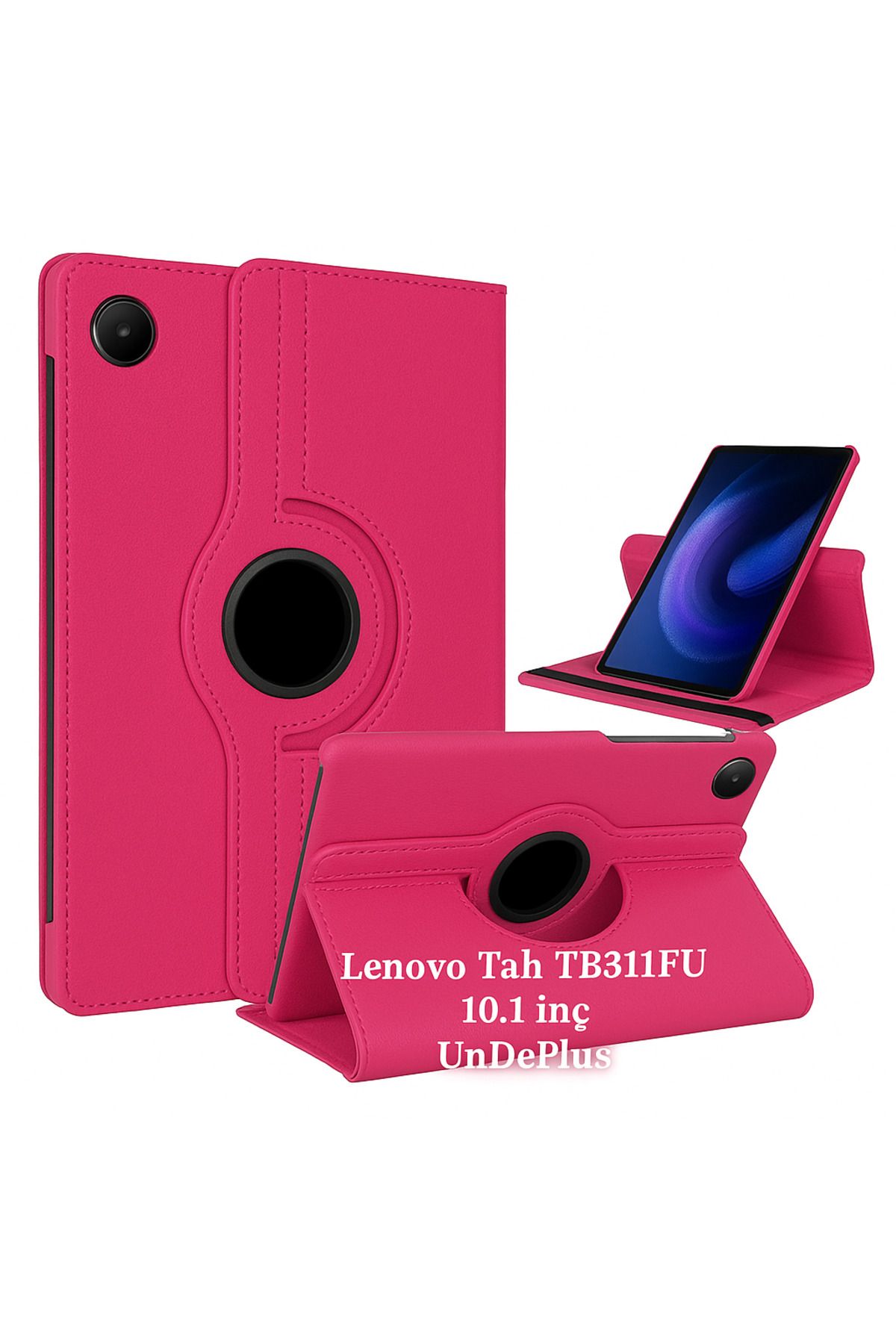 UnDePlus Lenovo Tab TB311FU 10.1inç Kılıf 360 Dönebilen Standlı Case