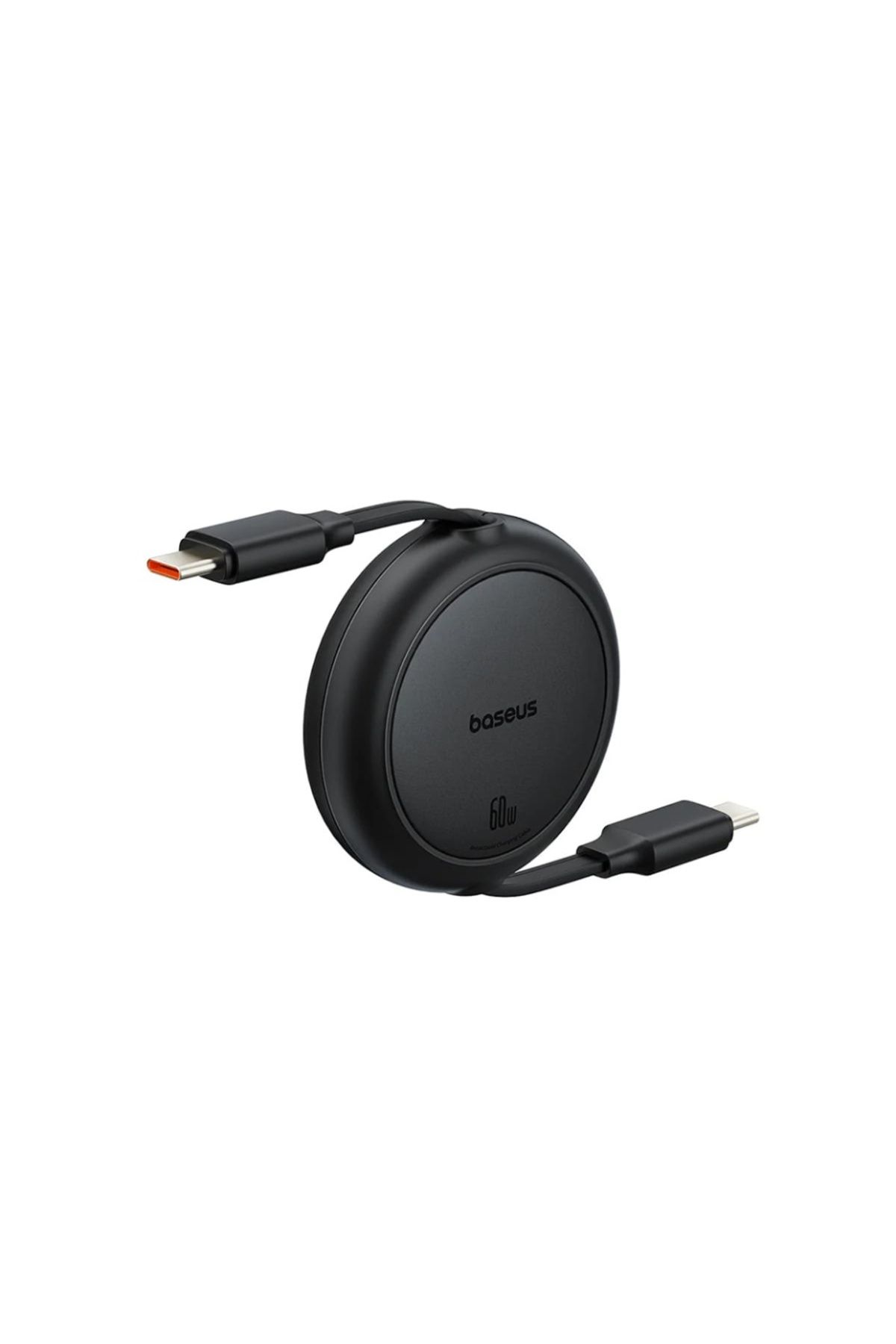 Baseus-Retractable Charging / Data Cable Type-C to Type-C, 60W, 1m, Baseus, Free2Pull Mini, Black 3