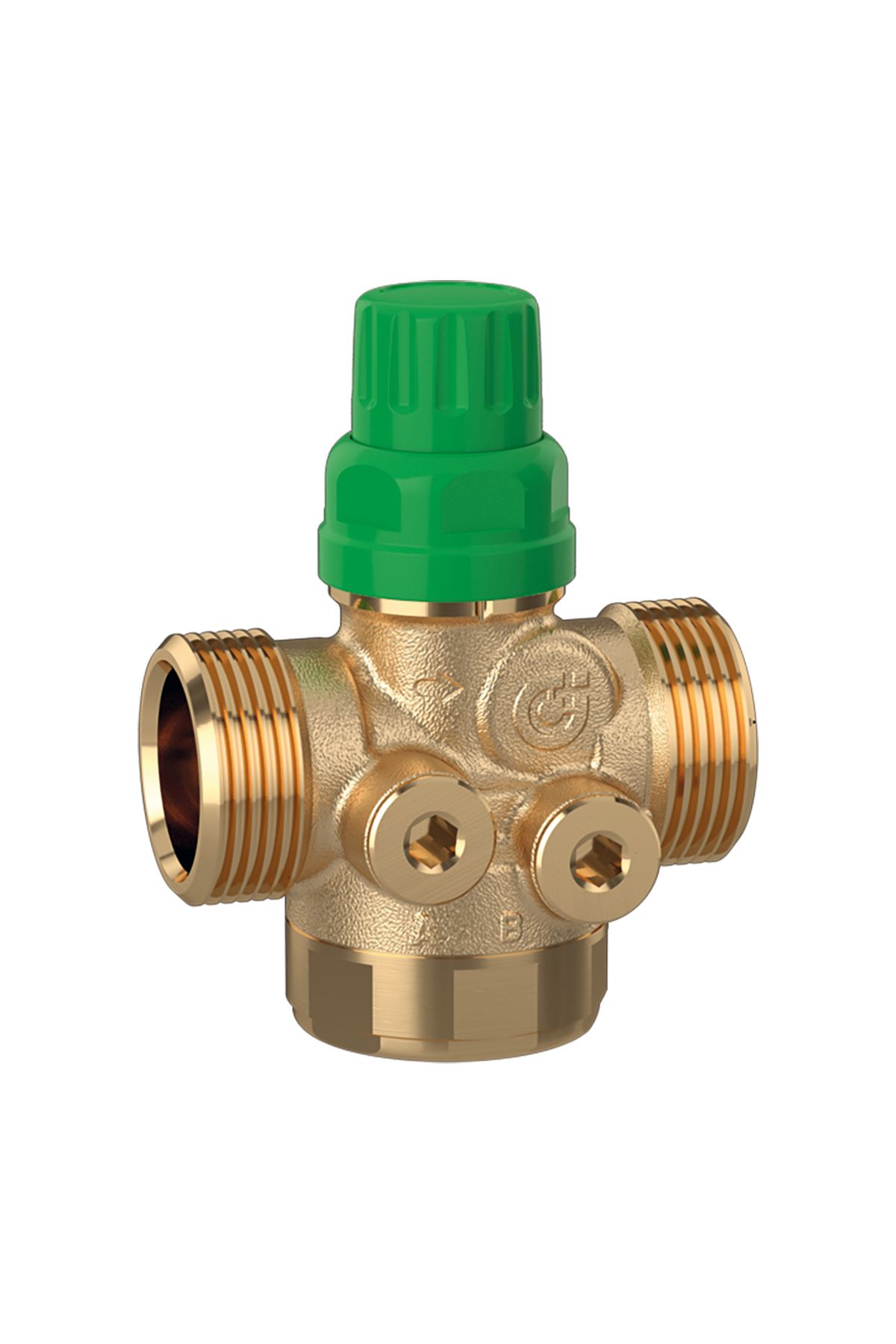 CALEFFI 145554_1H2-DN20 Kombine Balans Vanası, 0,12-1,20 m³/h