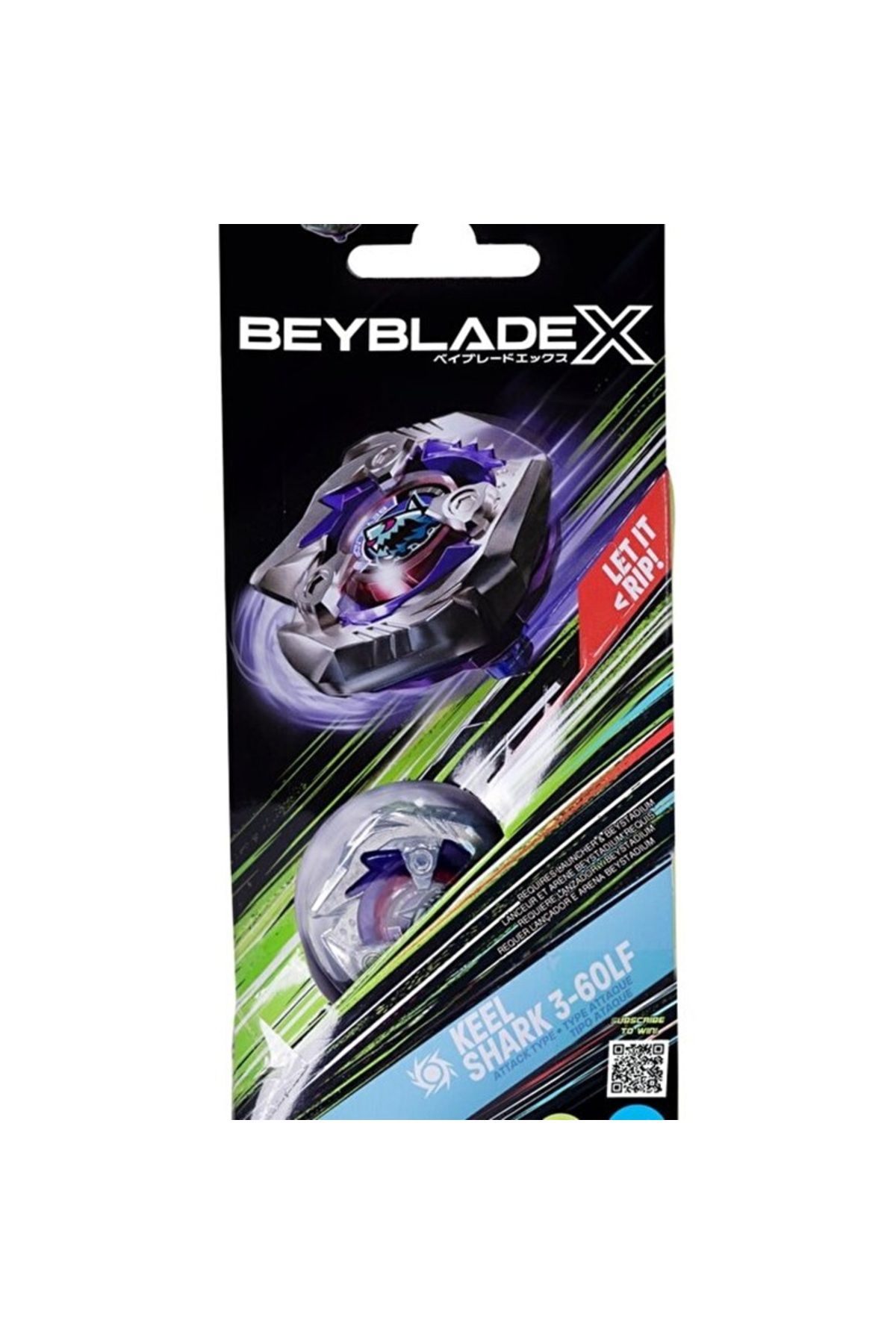 Takara Tomy Beyblade X Top Keel Shark 3-60LF-TP0194