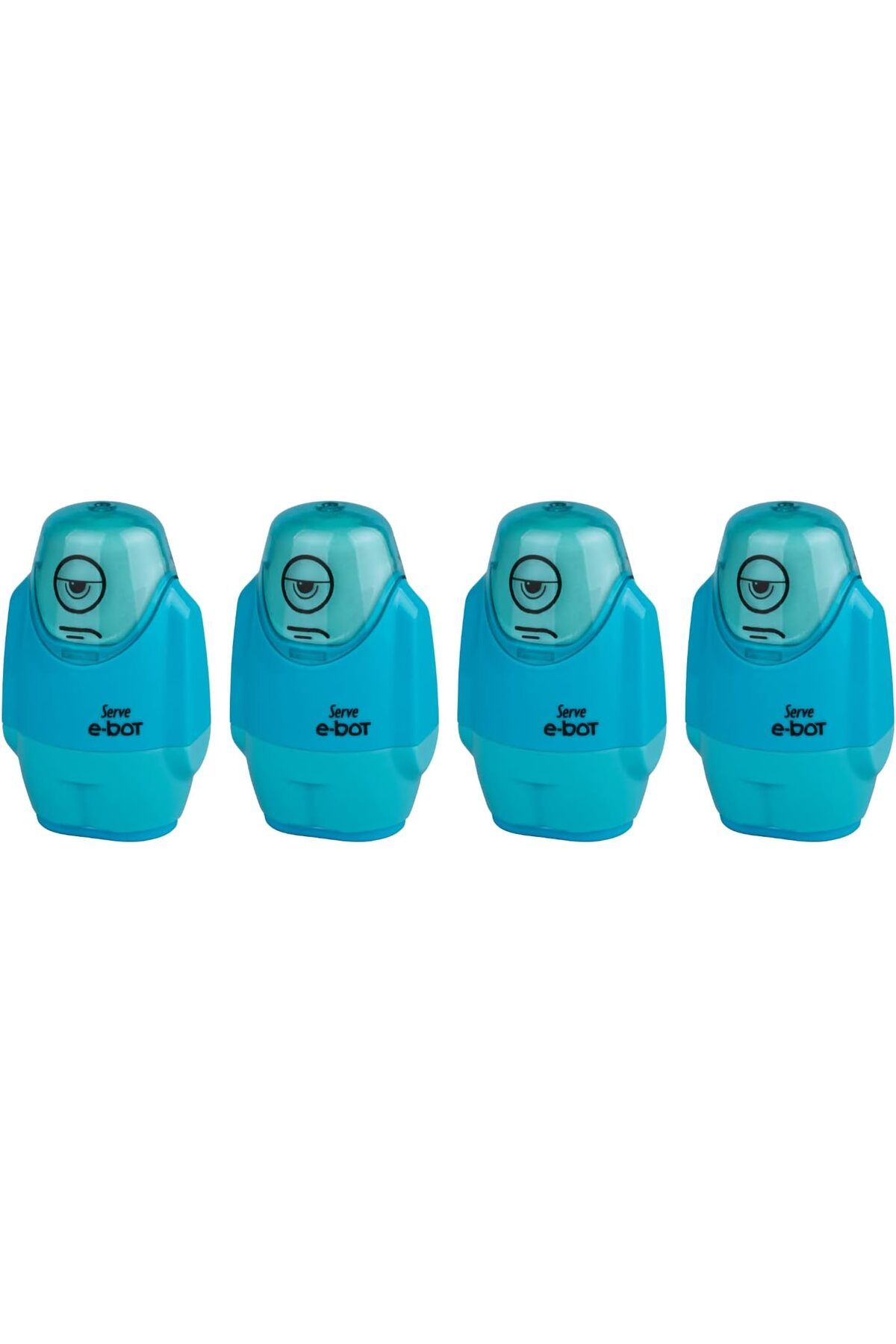 Mena Rise BlackShop E-BOT SİLGİLİ KALEMTIRAŞ FOSFORLU MAVI 4LU SET 1064272