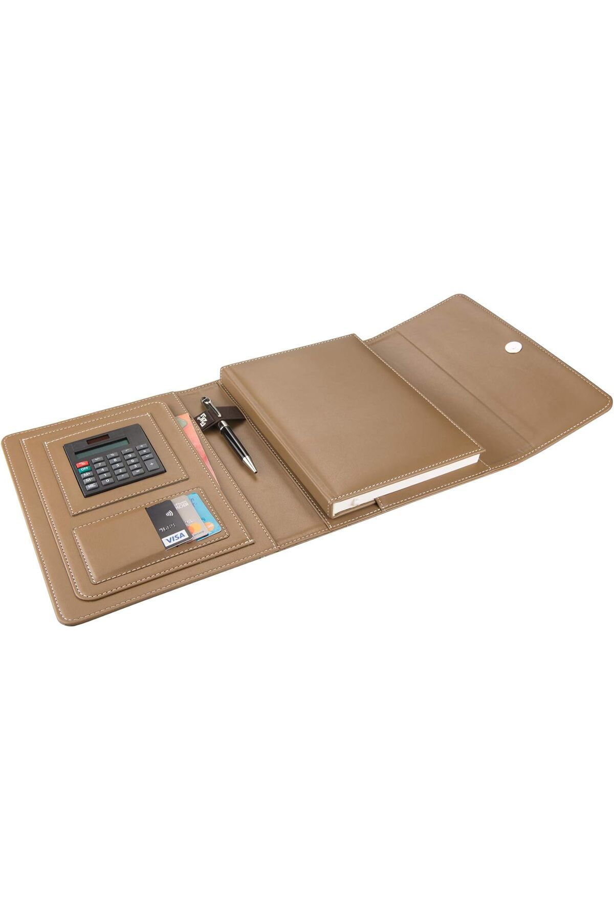 Mena Rise BlackShop 5216 Ajanda TARİHSİZ Çizgili 17x24 cm. Ajanda/Defter Hesap Makineli Suni Deri Organizer