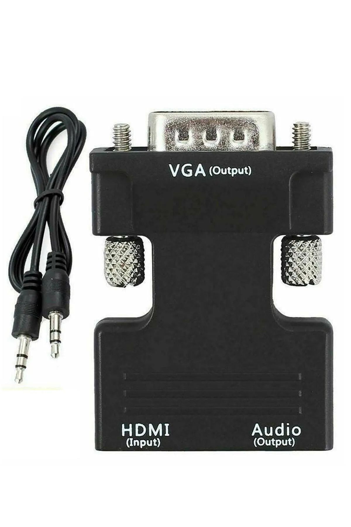 Sarftech Ses Destekli Hdmi To Vga Kablo Çevirici Dönüştürücü HDMI to VGA