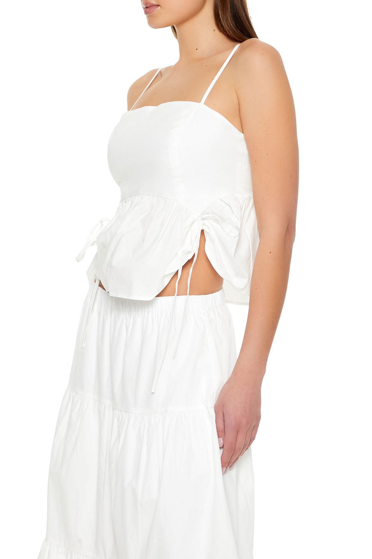 Forever 21 Poplin Fırfırlı Bluz