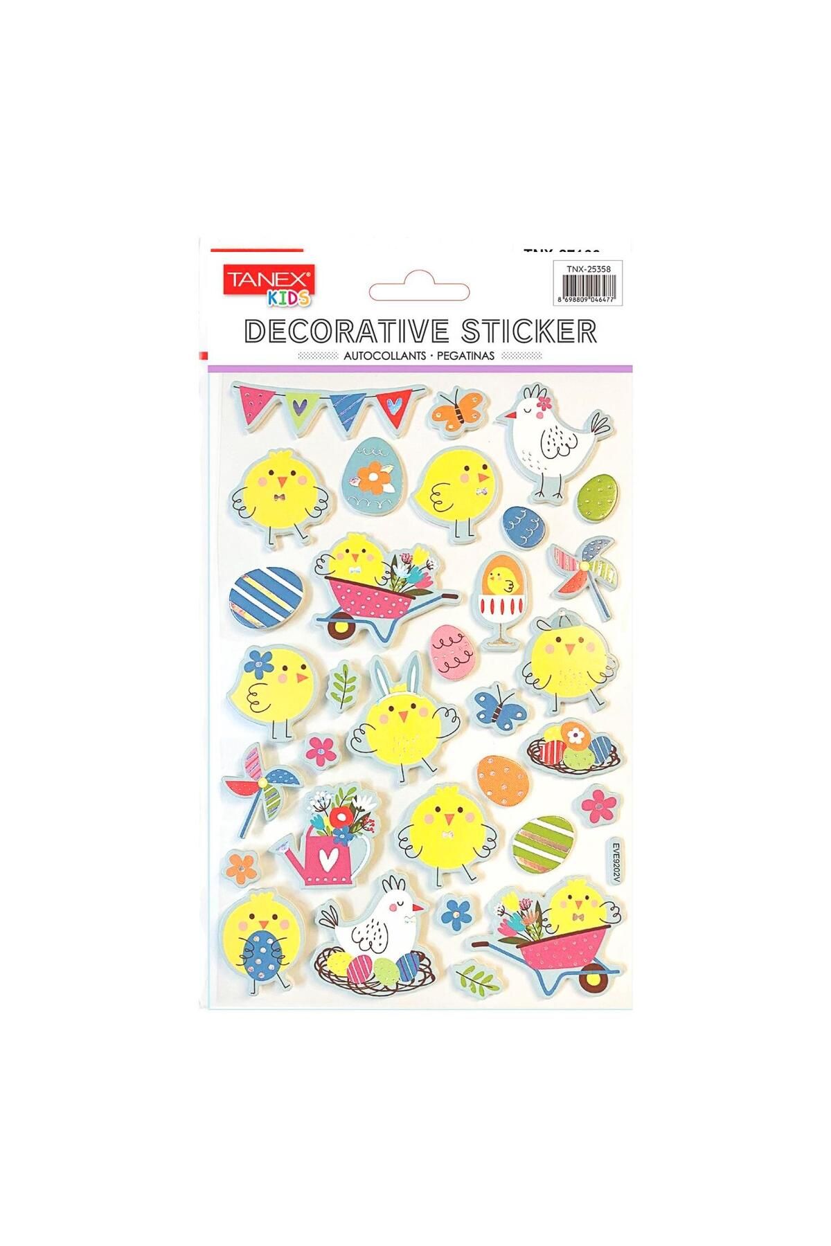 Tanex Kids Sticker Puffy Civciv Serisi 32 Parça (25358)