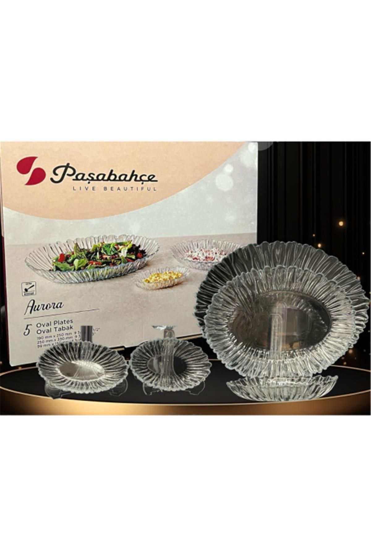 Paşabahçe PAŞABAHÇE AURORA 5 PARÇA TABAK TK HK 950132