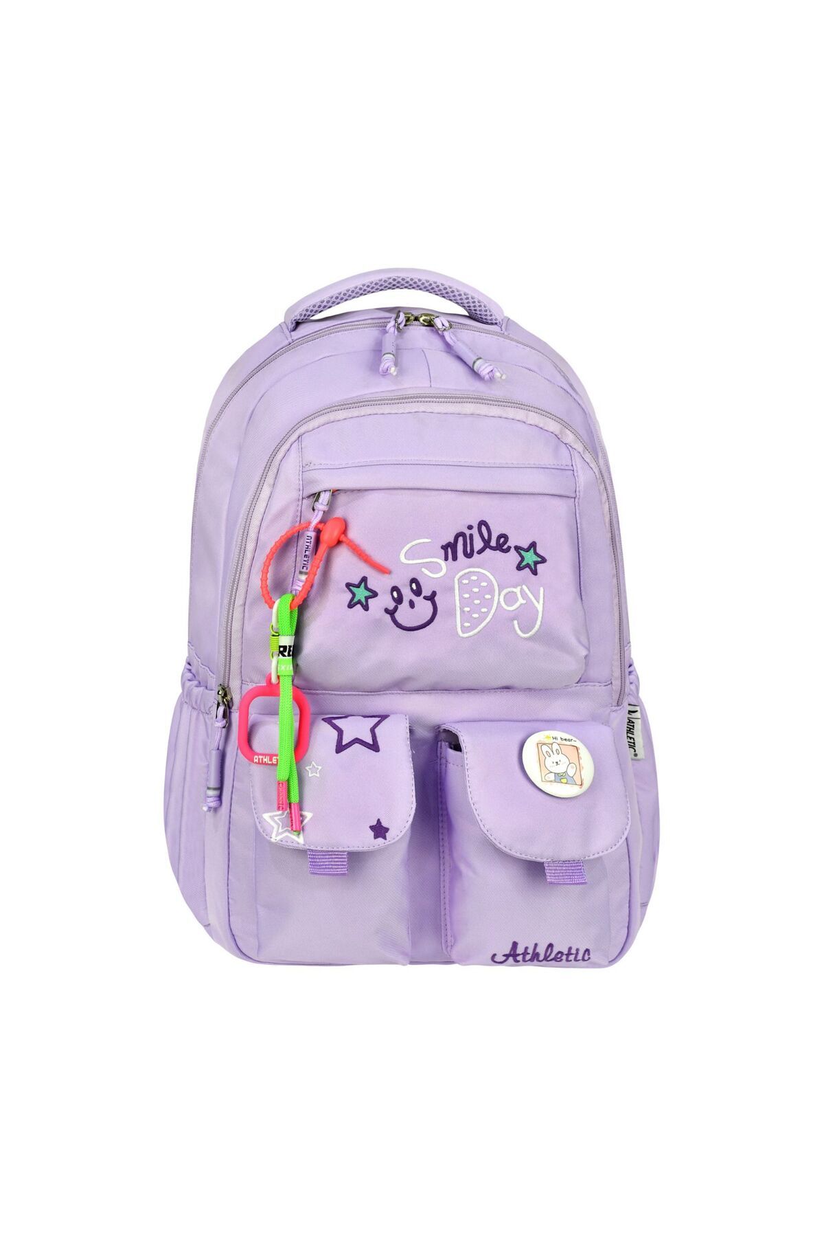 Adalinhome Smile Day Su Geçirmez Kore Tarzı Unisex Okul Sırt Çantası