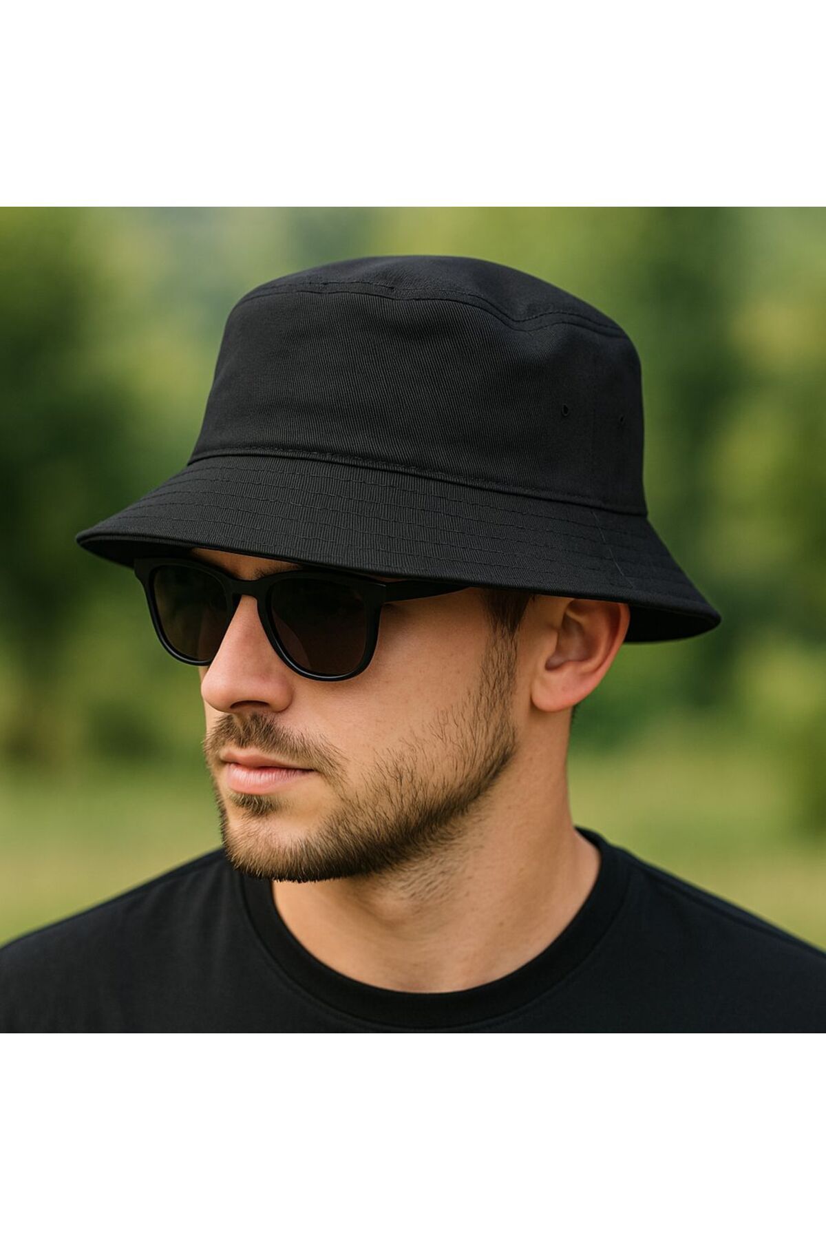 SFCOLLECTION Unisex Bucket Bermuda Şapka - Pamuk Kumaş Günlük Yazlık Kova Balıkçı Şapka
