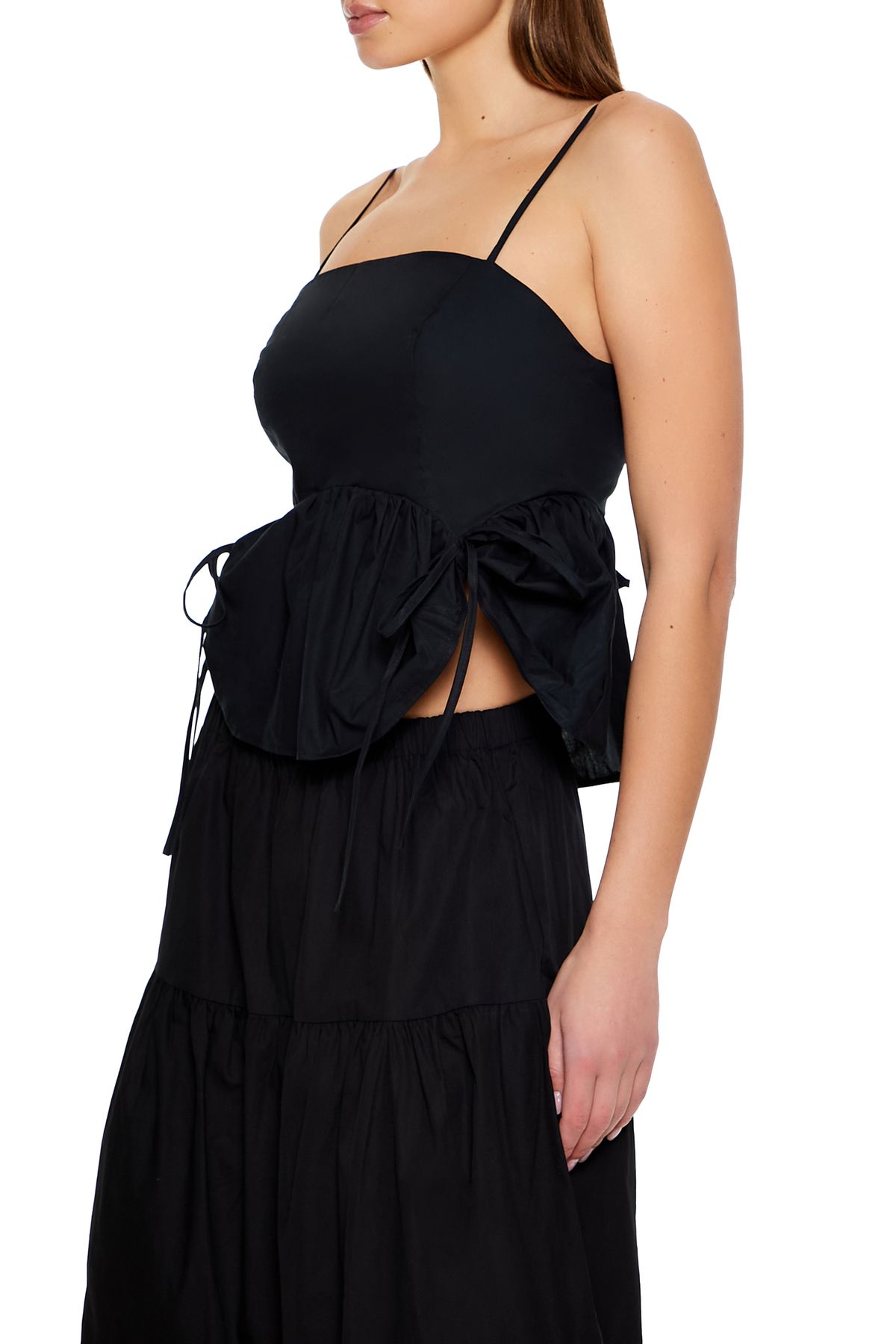 Forever 21 Poplin Fırfırlı Bluz