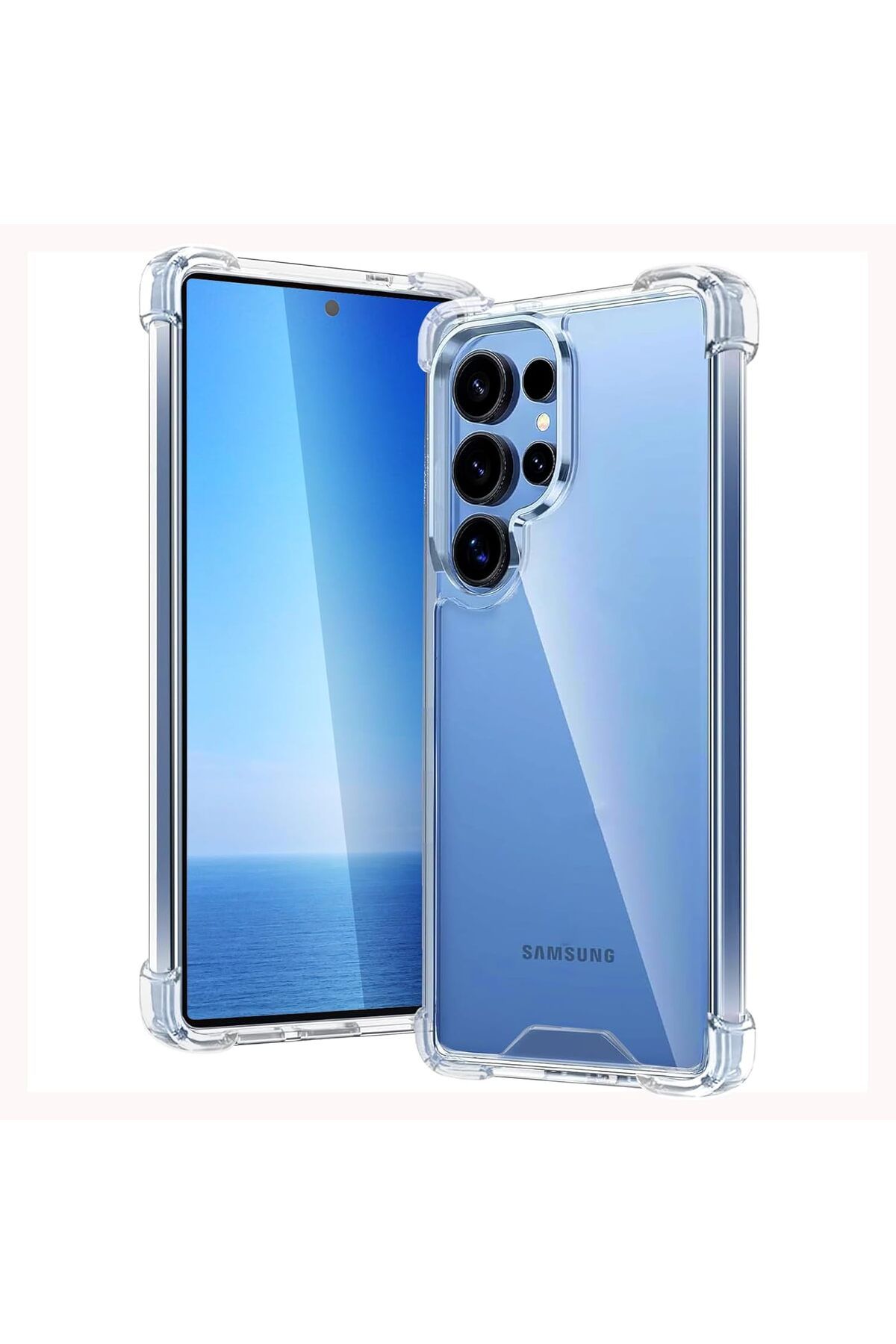 Ehr. Samsung Galaxy S25 Ultra Uyumlu Darbe Önleyici Sararmaya Dayanıklı Airbag Korumalı Ultra Slim TPU Şe