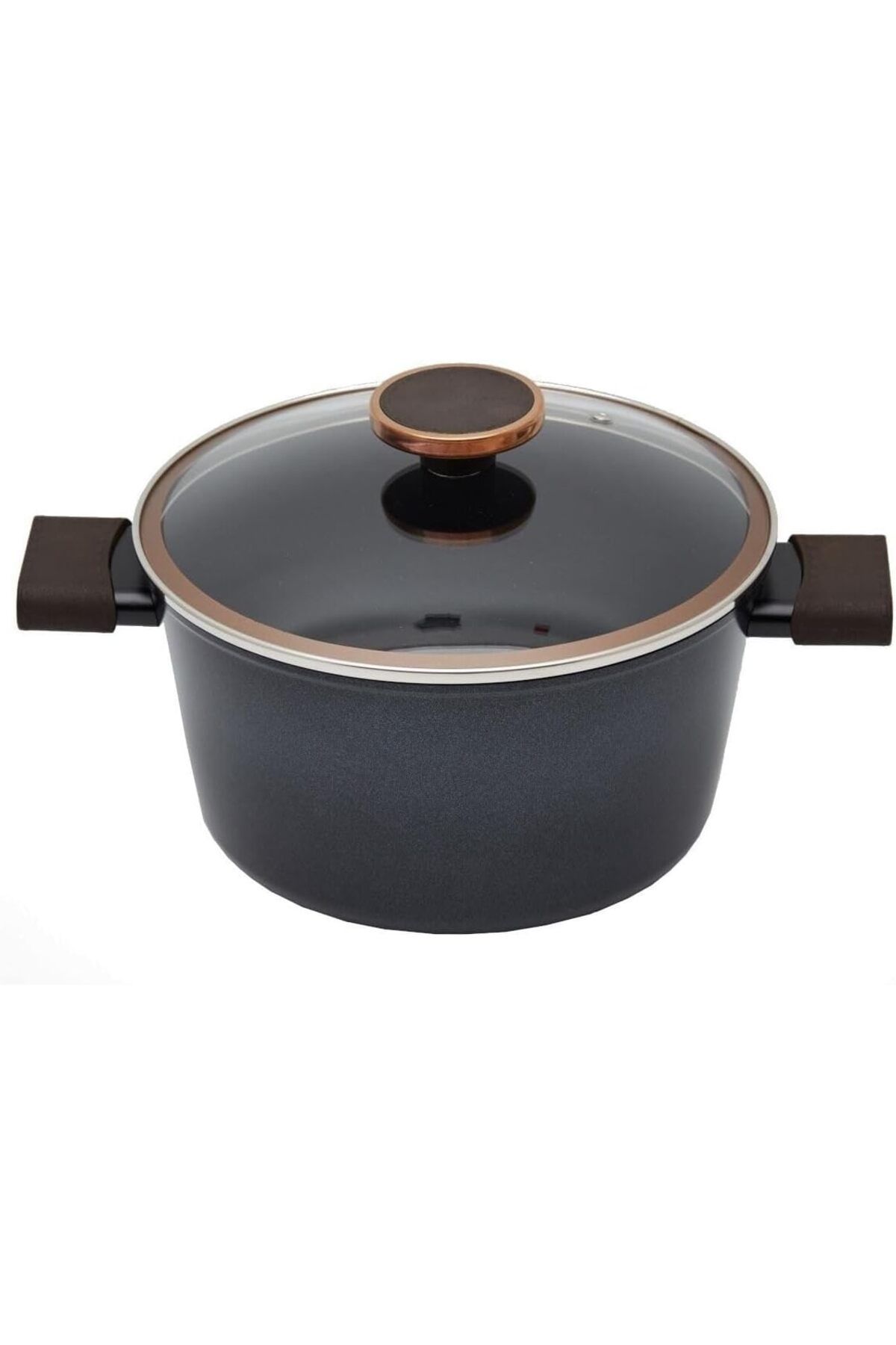 Mena Rise TuonShop Nobless Cam Kapaklı Alüminyum Derin Tencere 24Cm 1122991
